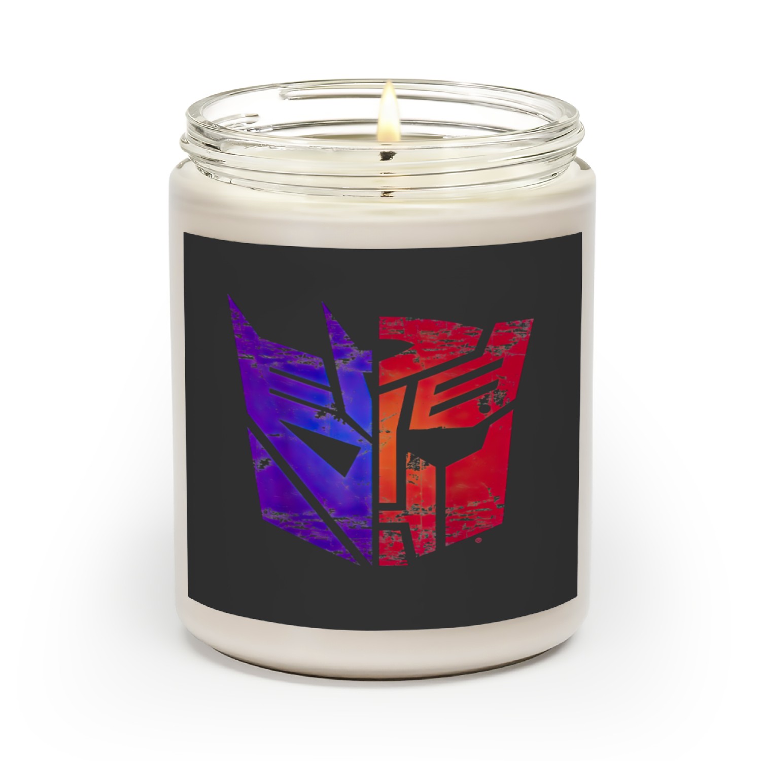 Transformers Decepticon Autobot Split Logo Scented Candles
