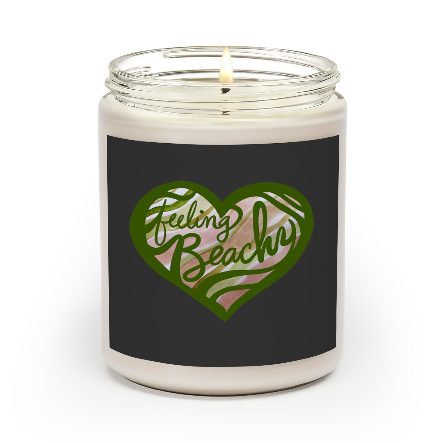 Feeling Beachy Beach Babe Art Cute Summer Scented Candles