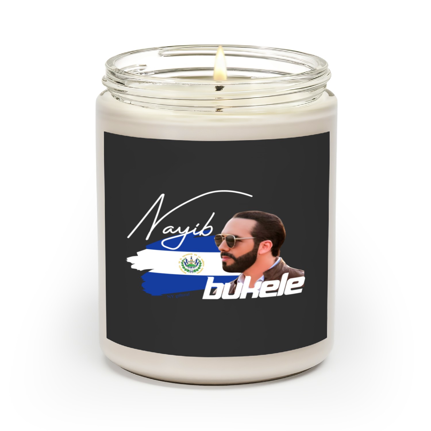 Nayib Bukele Presidente De El Salvador With Flag Scented Candles