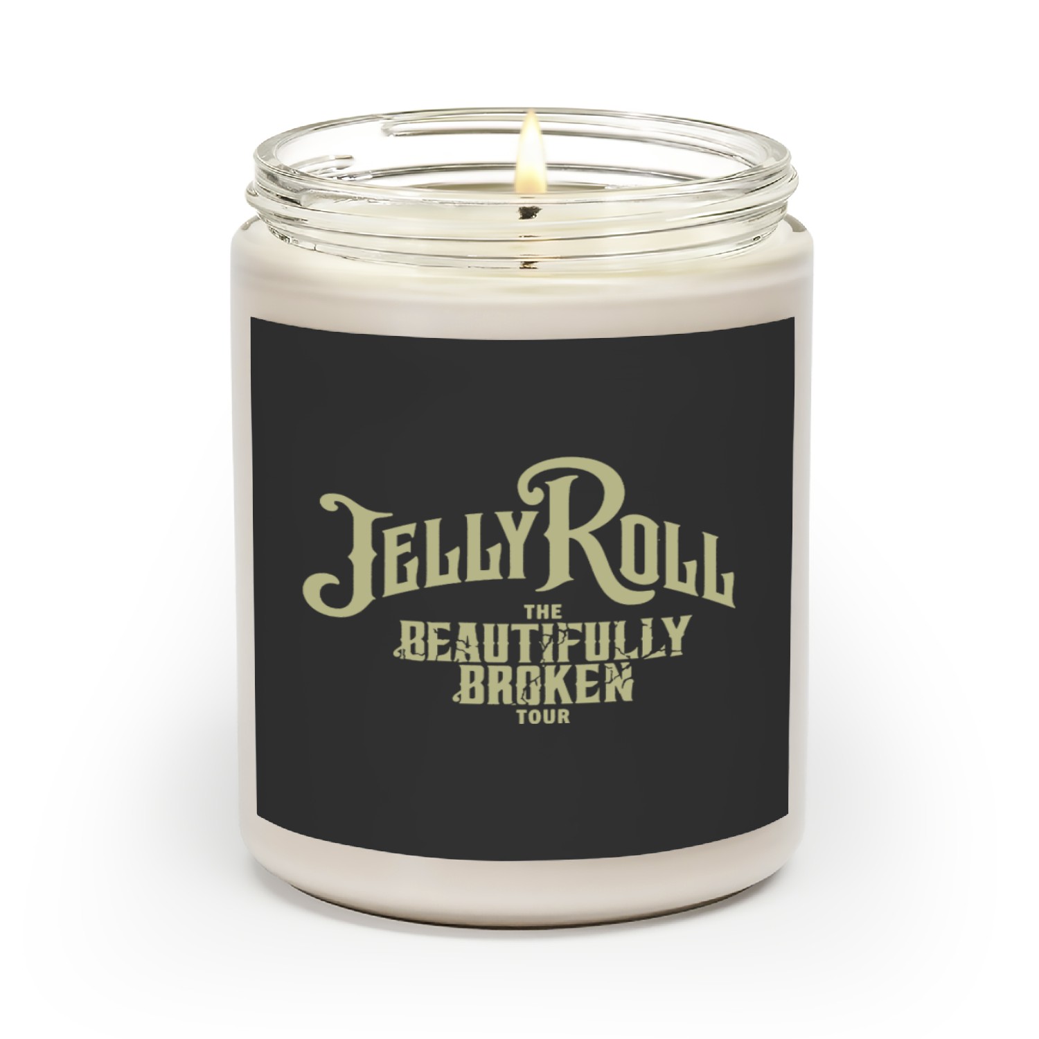 Scented Candles With Jelly Roll Design