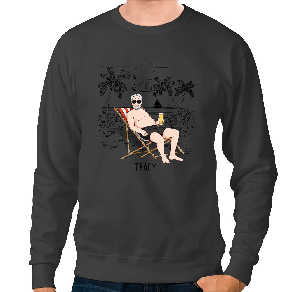 Discover Quitter Oops Mean Happy Retirement - Personalized Mug Sweatshirts