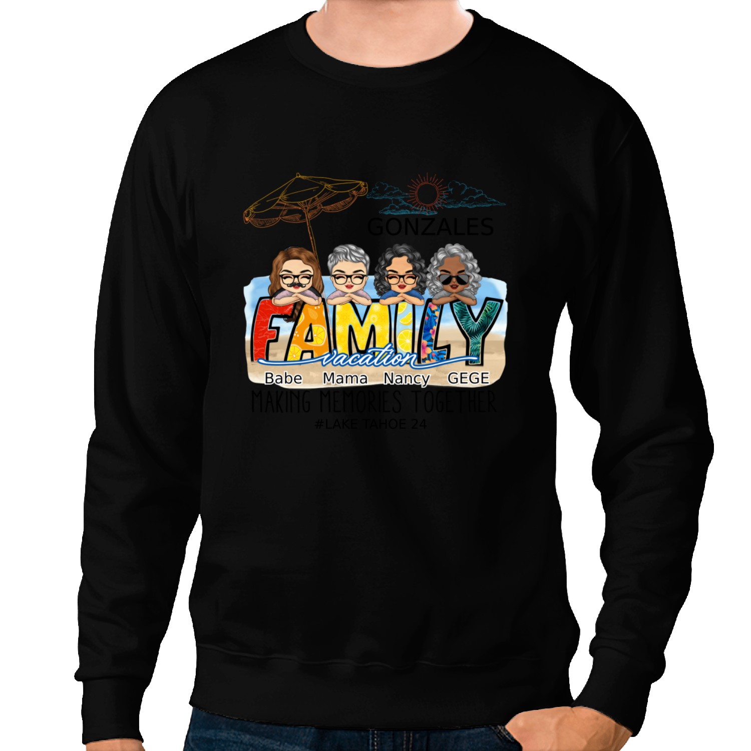 Discover Family Vacation Making Memories Together Personalized Unisex Sweatshirts