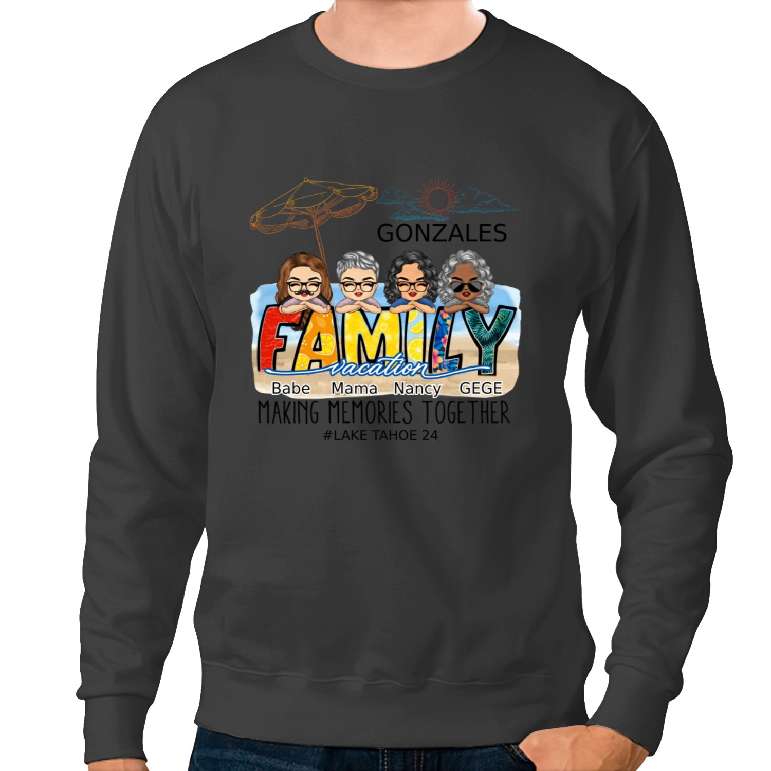 Discover Family Vacation Making Memories Together Personalized Unisex Sweatshirts