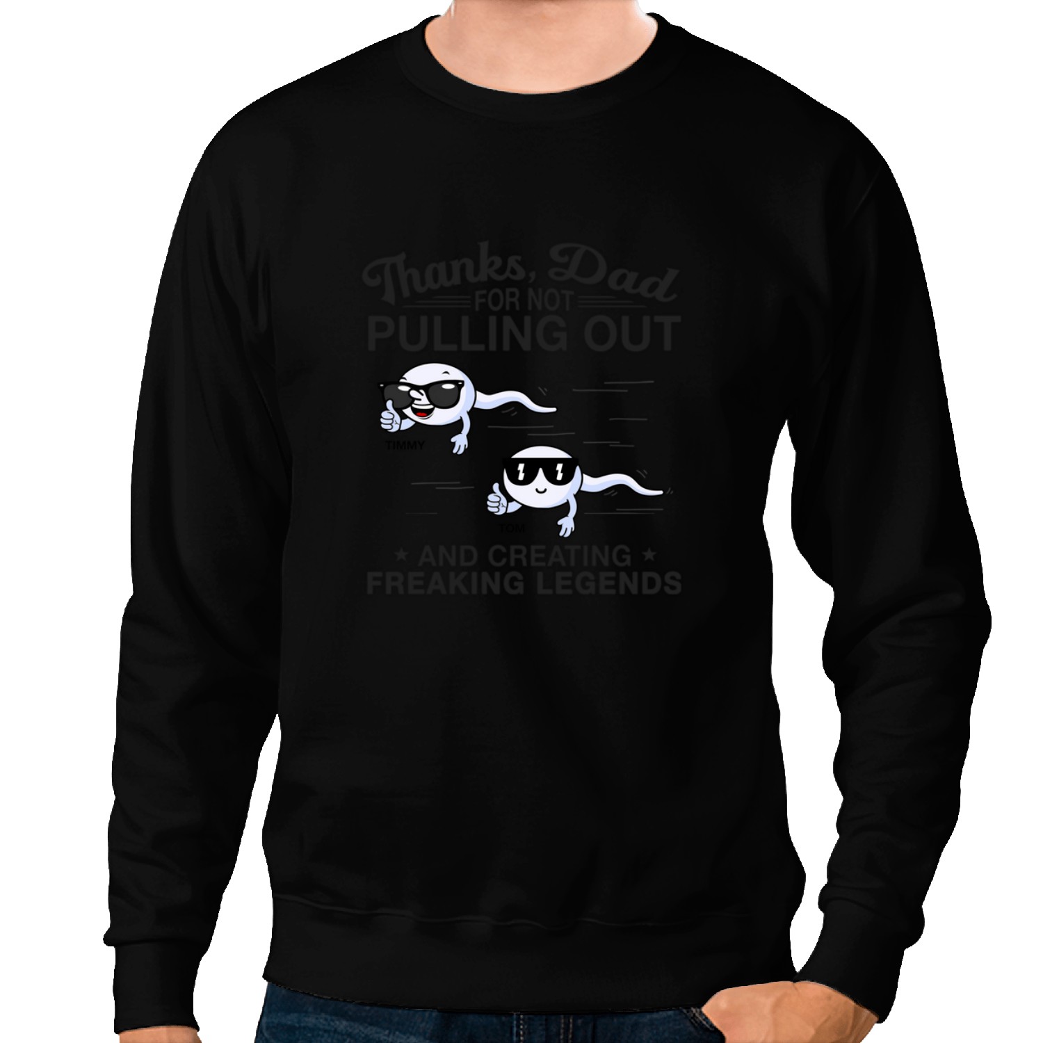 Discover Thanks Dad For Creating Freaking Legends&nbsp; - Family Personalized Sweatshirts
