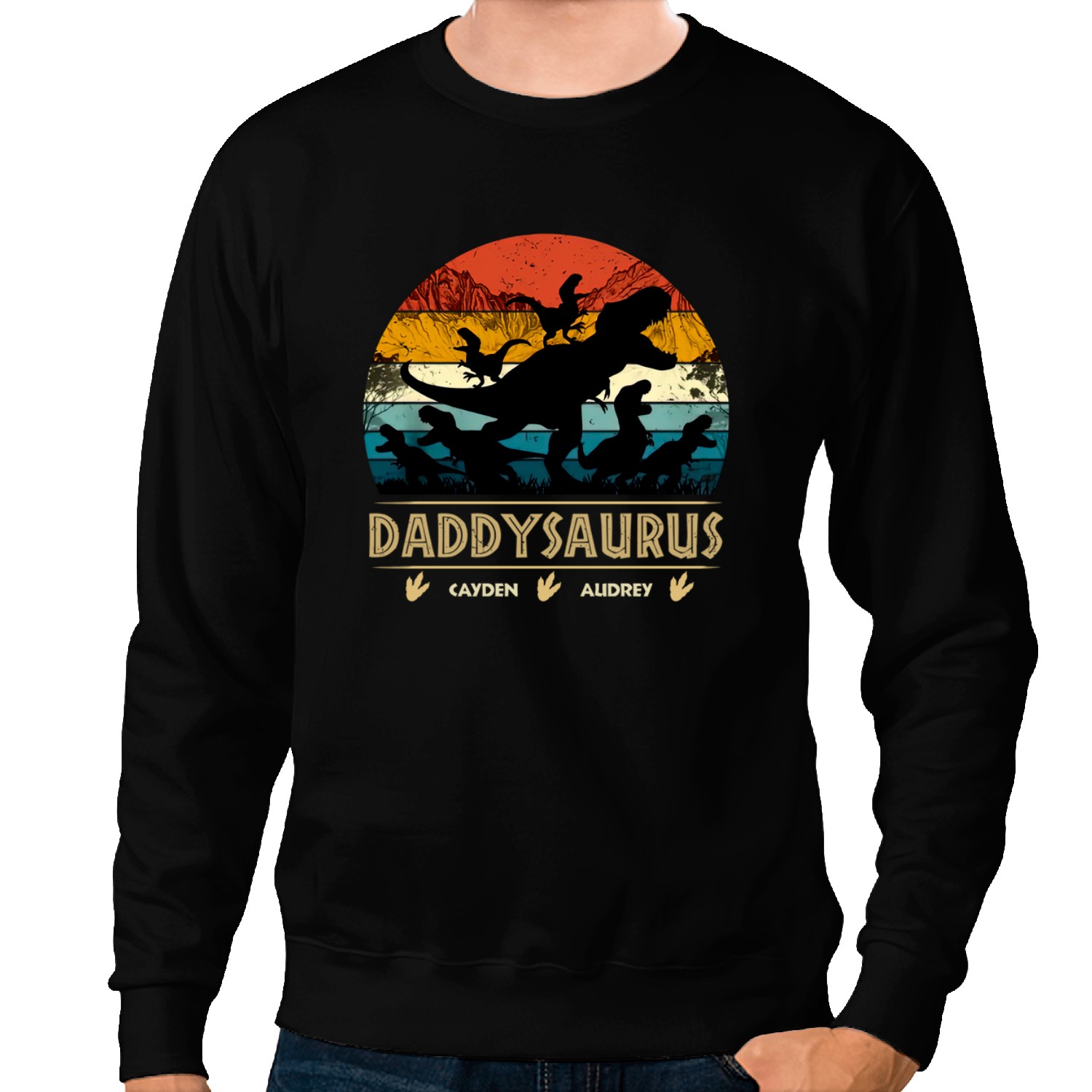 Discover Don't Mess With Daddysaurus - Family Personalized Custom Unisex Sweatshirts