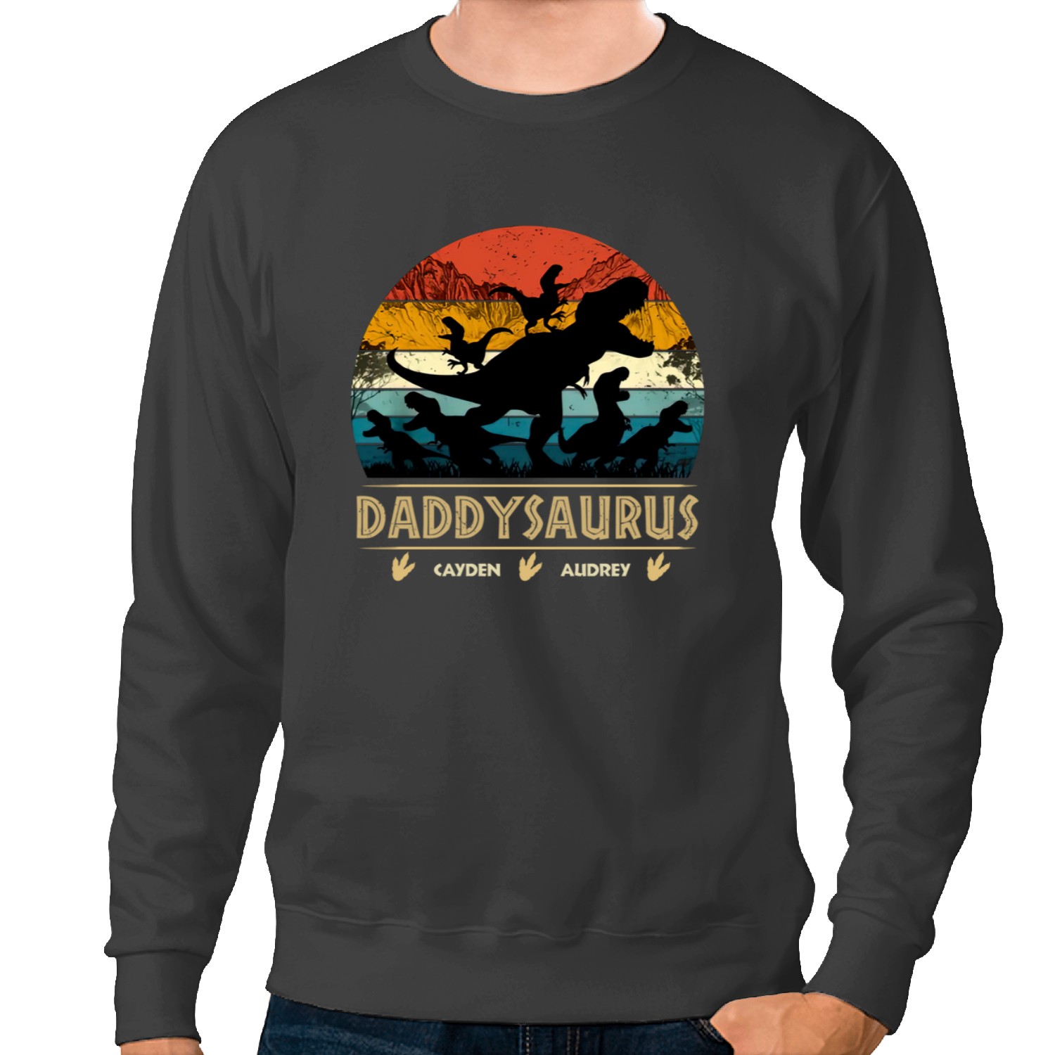 Discover Don't Mess With Daddysaurus - Family Personalized Custom Unisex Sweatshirts