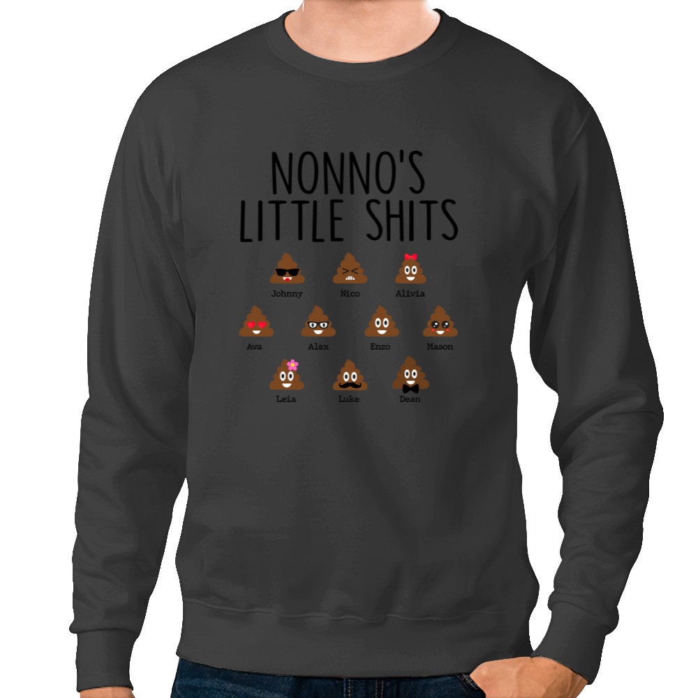 Discover Daddy Little Shit Father's Day Personalized Custom Sweatshirts