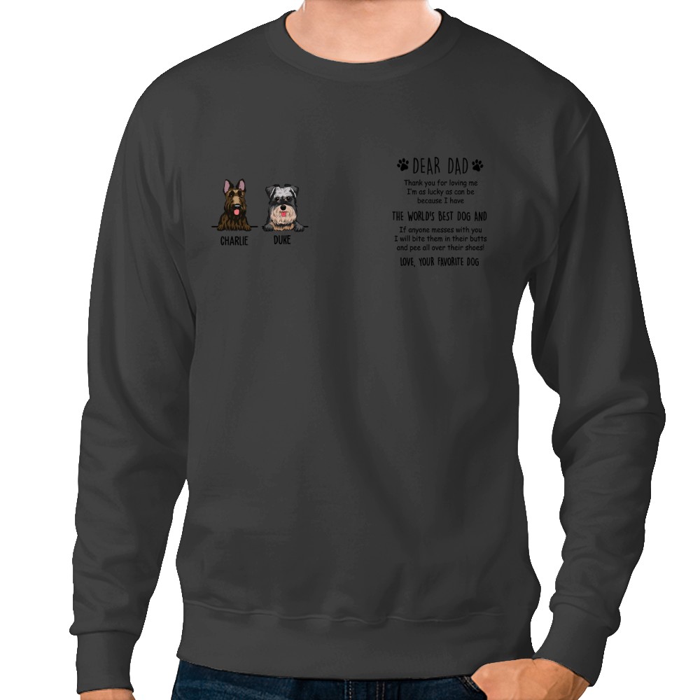 Discover World's Best Dog Dad Personalized Pet Lover Custom Coffee Mug Sweatshirts