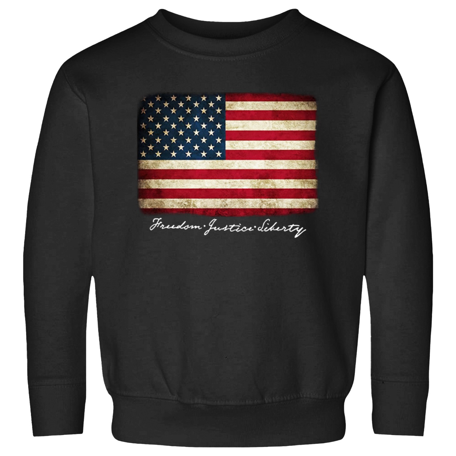Vintage American Flag Sweatshirts Pullover Fleece For Men - Usa Flag Sweatshirts, Gift, Cotton Poly Blend, Ultra Soft