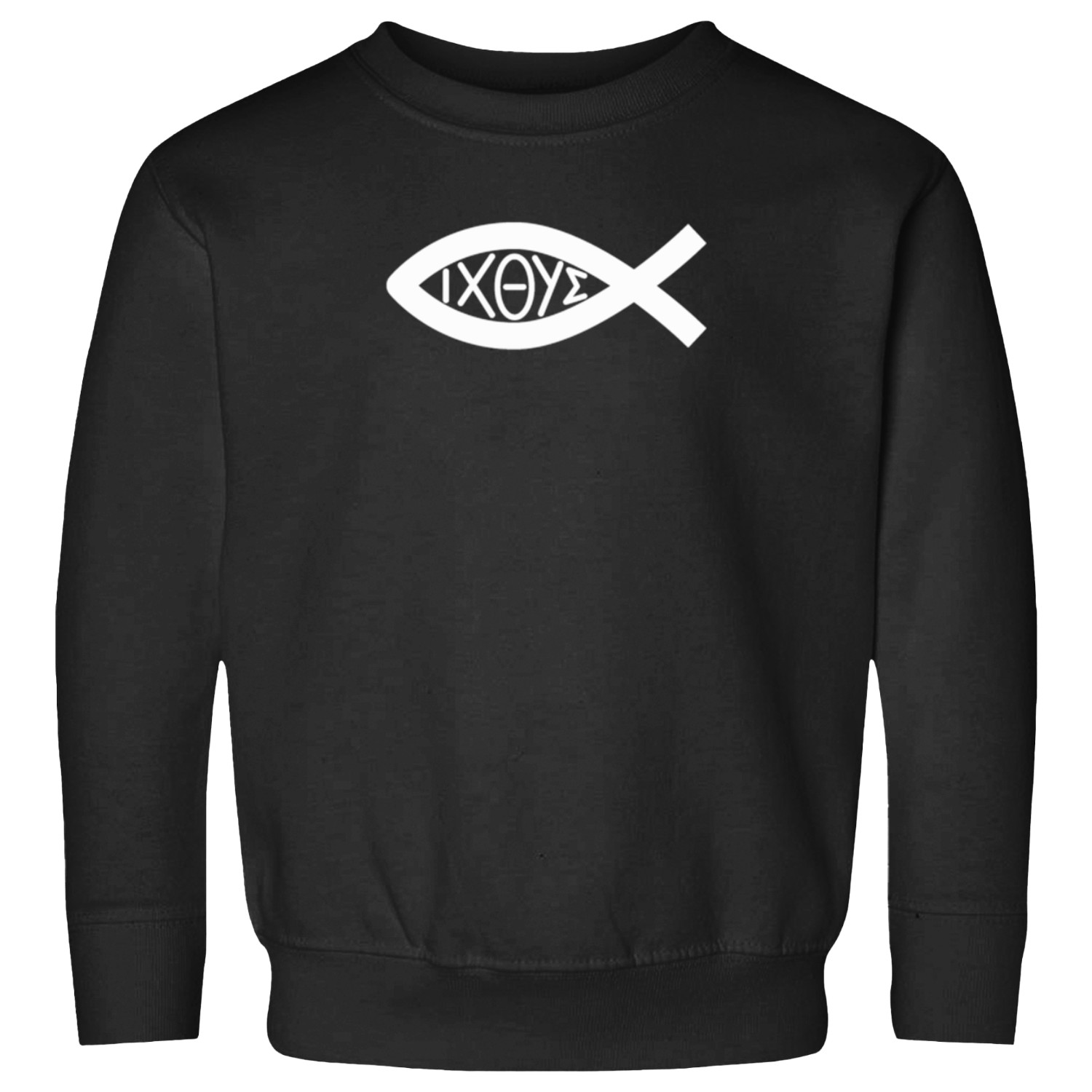 Ichthys Christian Jesus Christ Fish Symbol Graphic T-shirt Sweatshirts