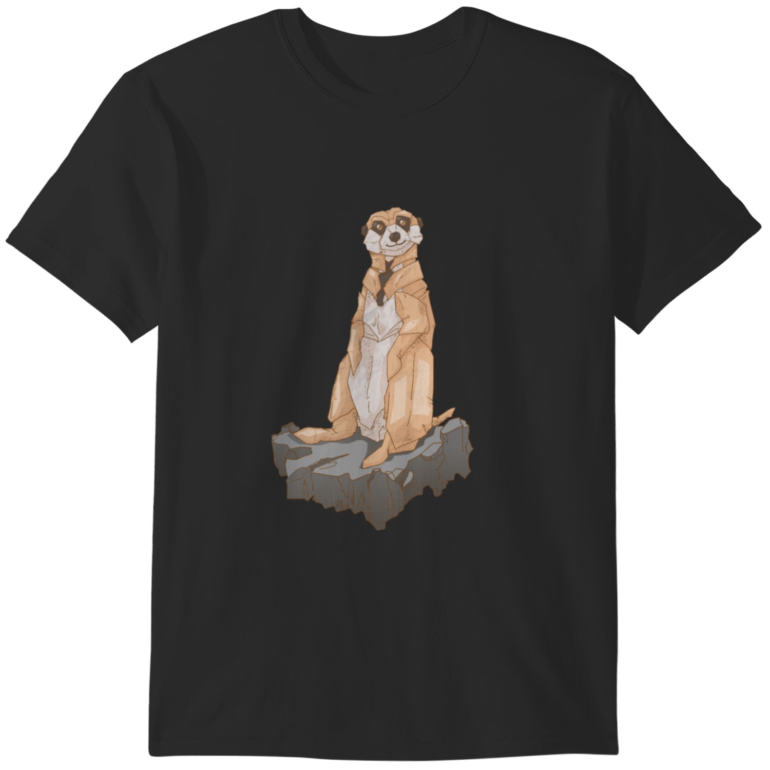 Origami Erdmännchen Erdgeist Surikate Tier Falten T-shirt