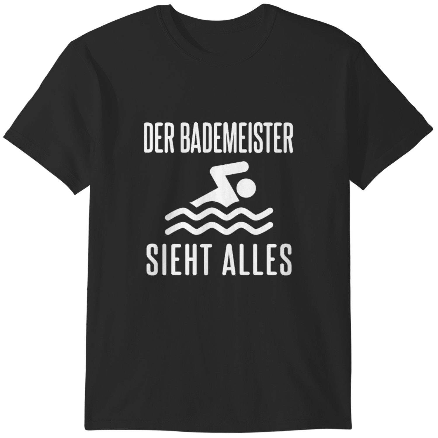 Darf Man Im Freibad Mit T Shirt Schwimmen Der Bademeister Sieht Alles Freibad Hallenbad T-shirt