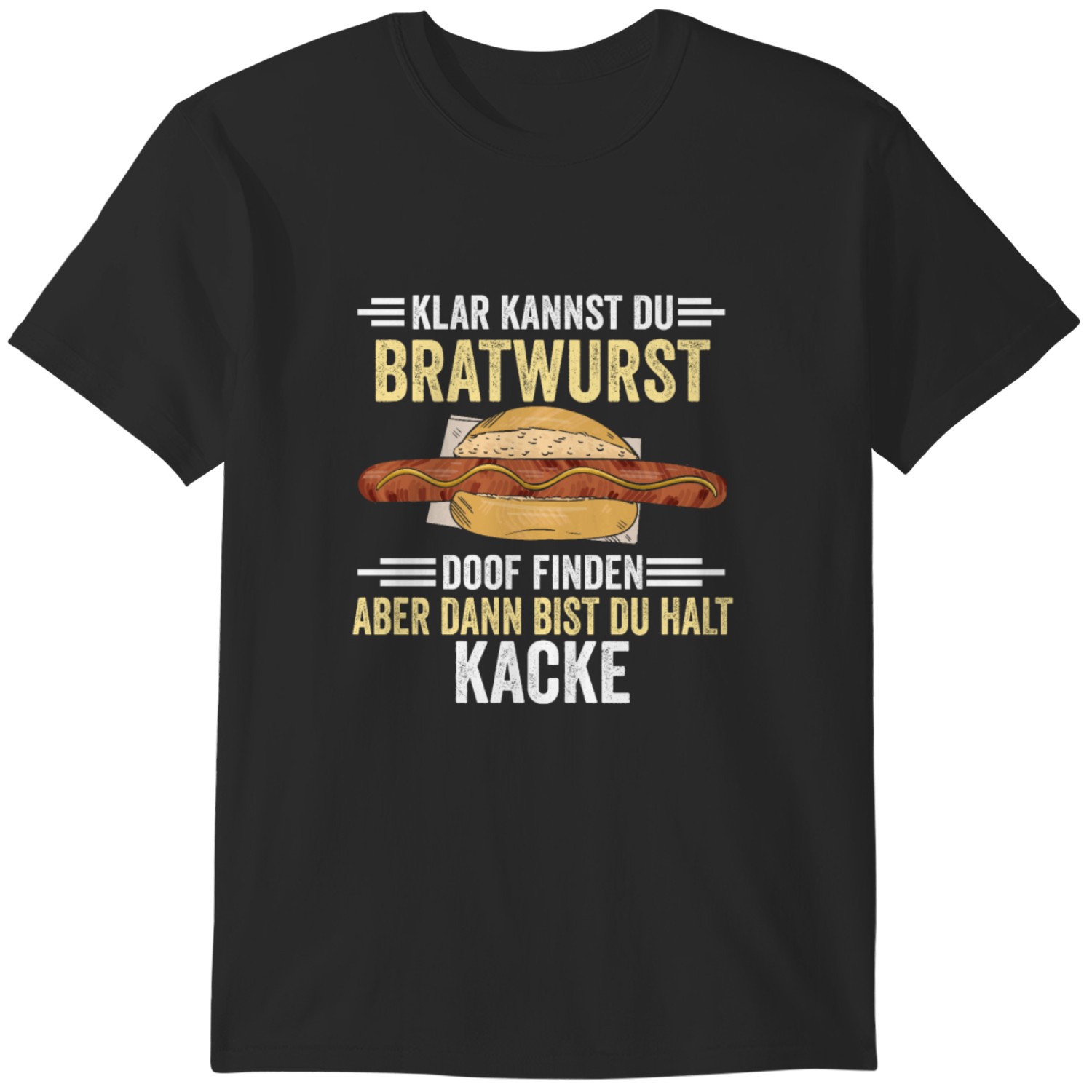 T-shirt Uomo Bratwurst Turingia, Motivo Roster E Salsicce, Germania Est, Regalo Divertente, Girocollo, Cotone
