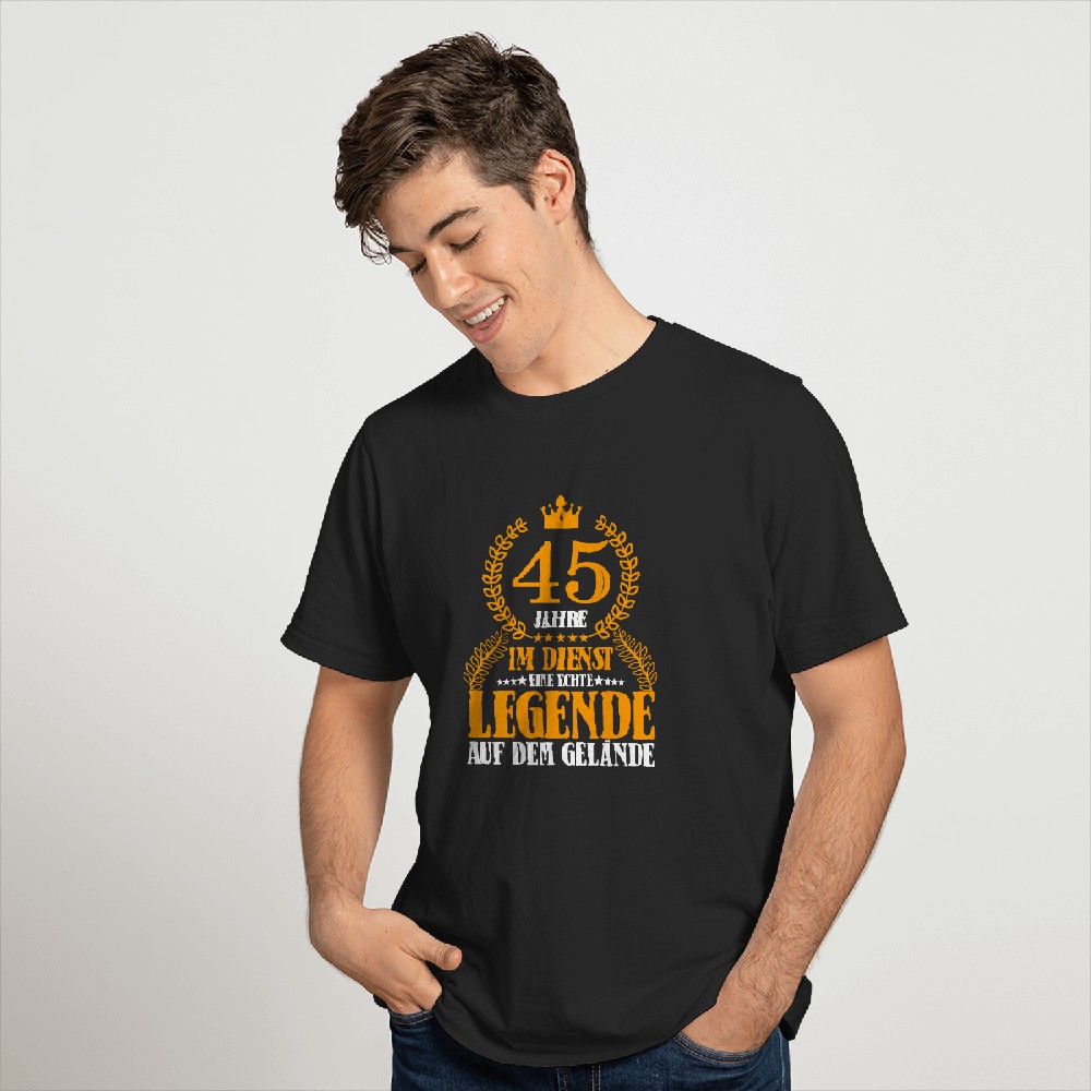 45 Jähriges Dienstjubiläum Firmenjubiläum Jubiläum Tshirt
