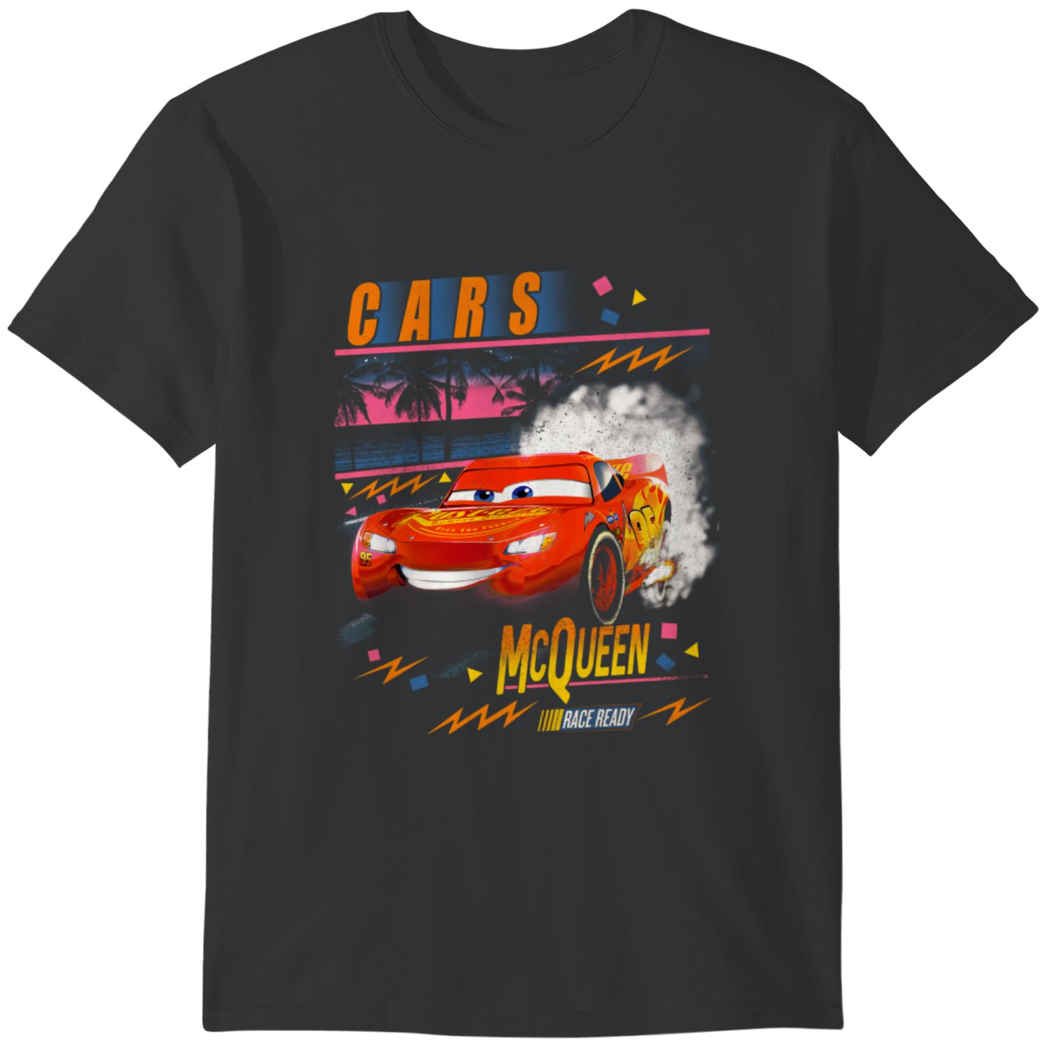 Cars Lightning McQueen Palm Tree Sunset T-Shirt Lightning McQueen Shirt