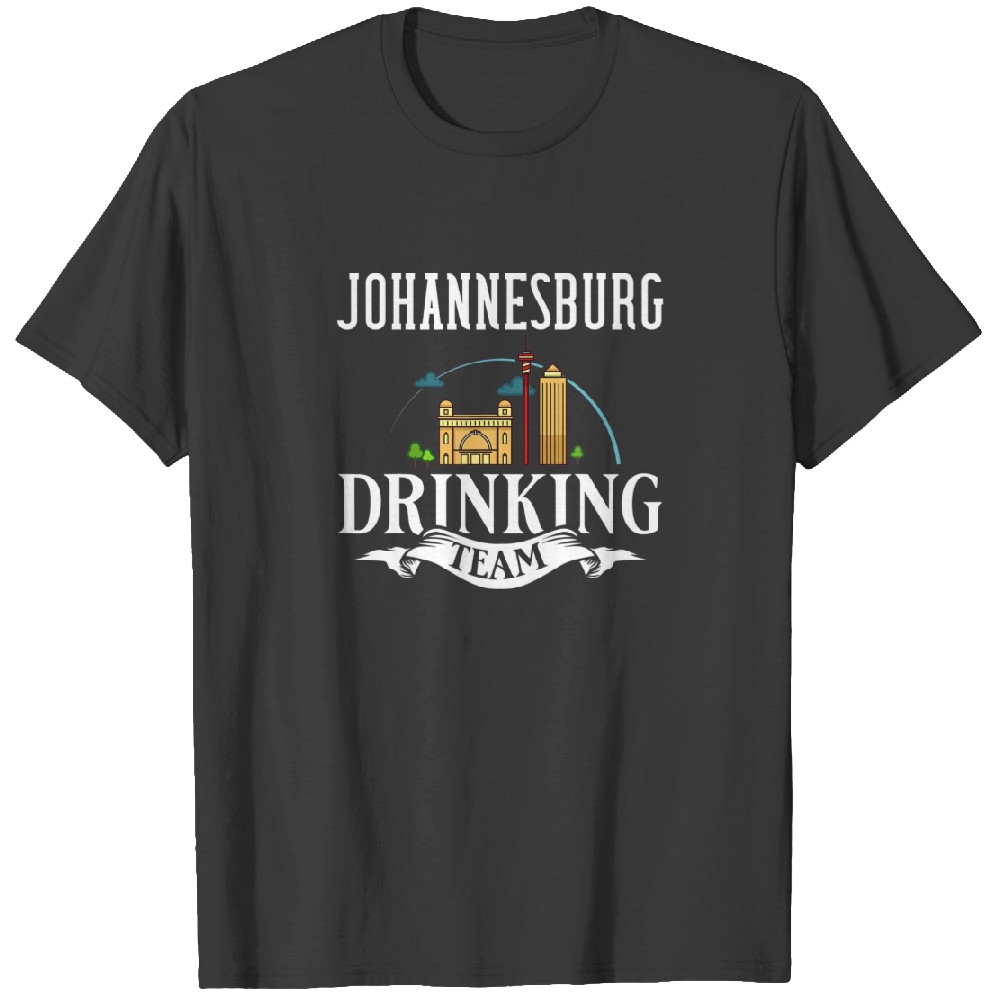 Johannesburg South Africa City Trip Skyline Map Tr Tshirt