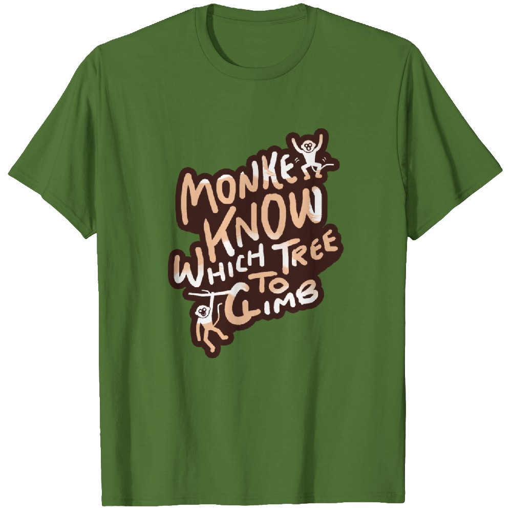 Monkey Know Which Tree To Climb Trinidad Slang Tshirt