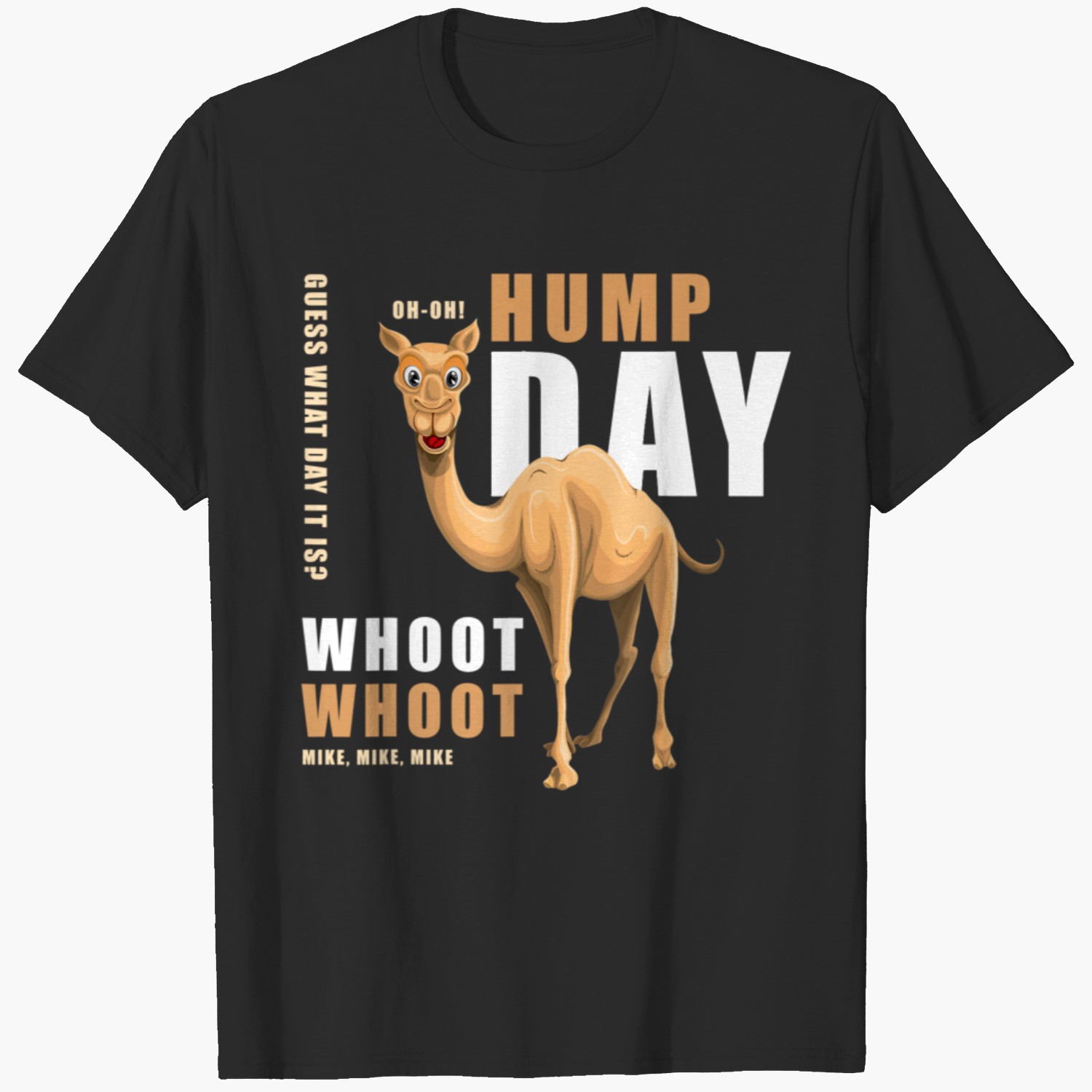 Logo Print T-shirt in Camel - Men