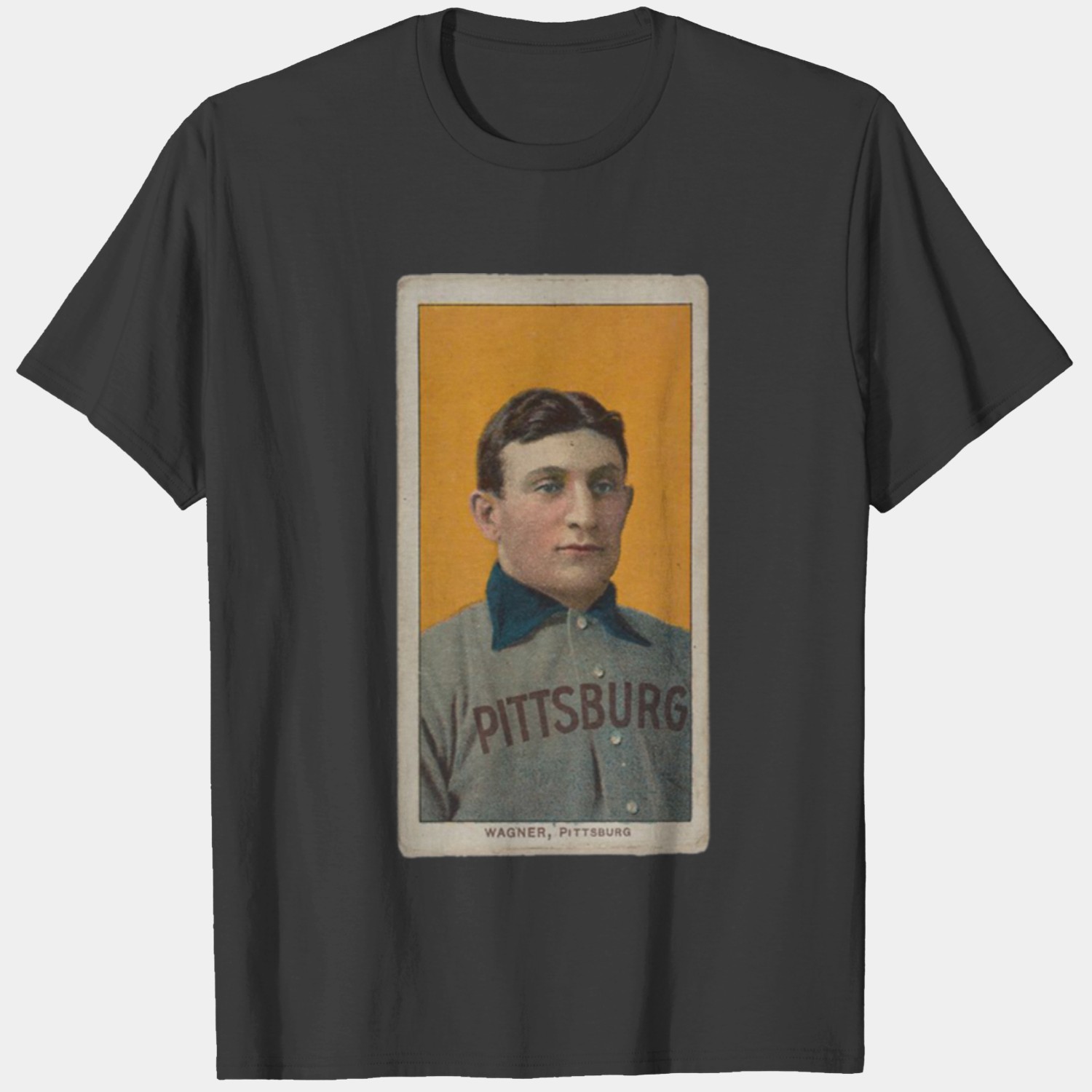 Honus Wagner 1909-1911 T206 Baseball Card - Honus Wagner - T-Shirt