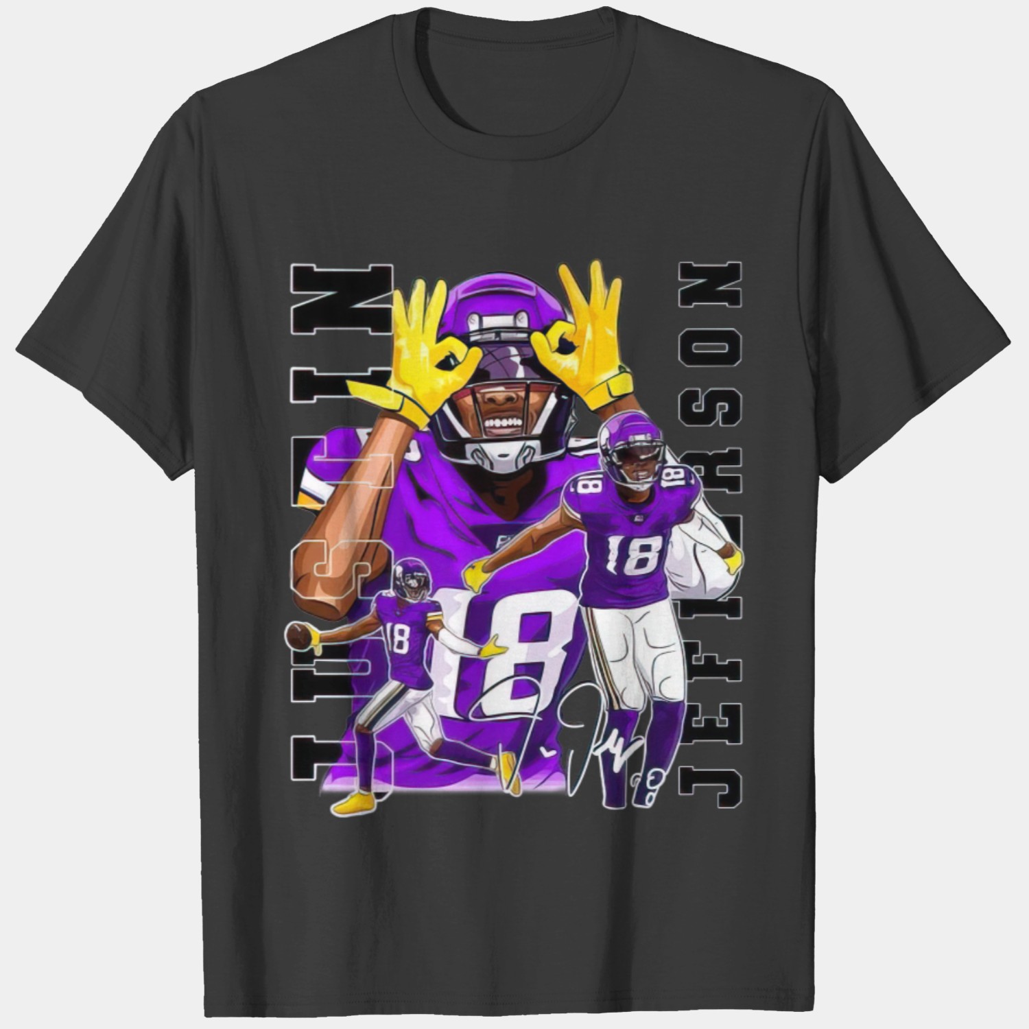 Justin Jefferson T Shirt, Minnesota Vikings Shirt, J Jettas Jets SKOL  Griddy Justin Jefferson Nfl Shirt