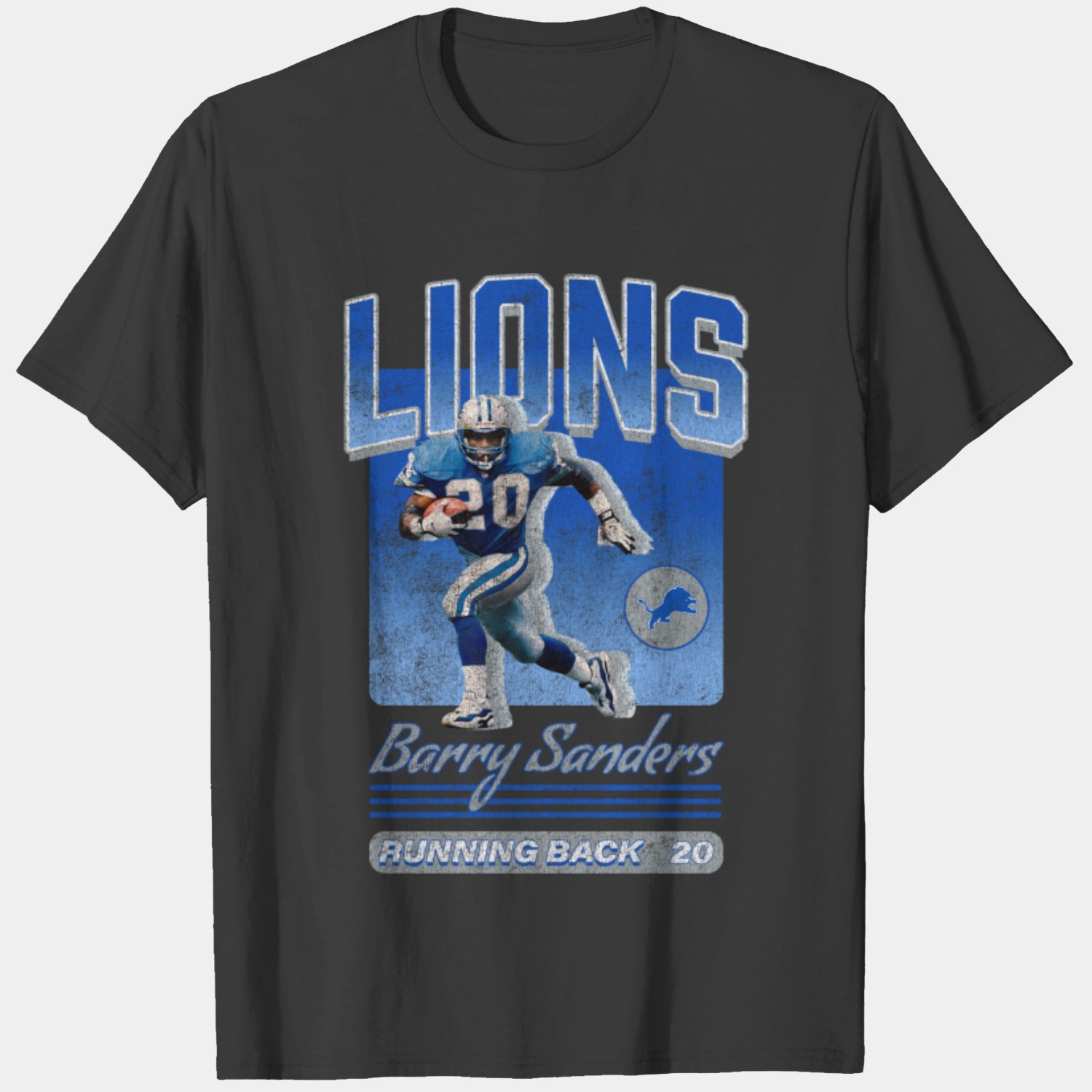 Youth Blue Detroit Lions Engaged T-Shirt