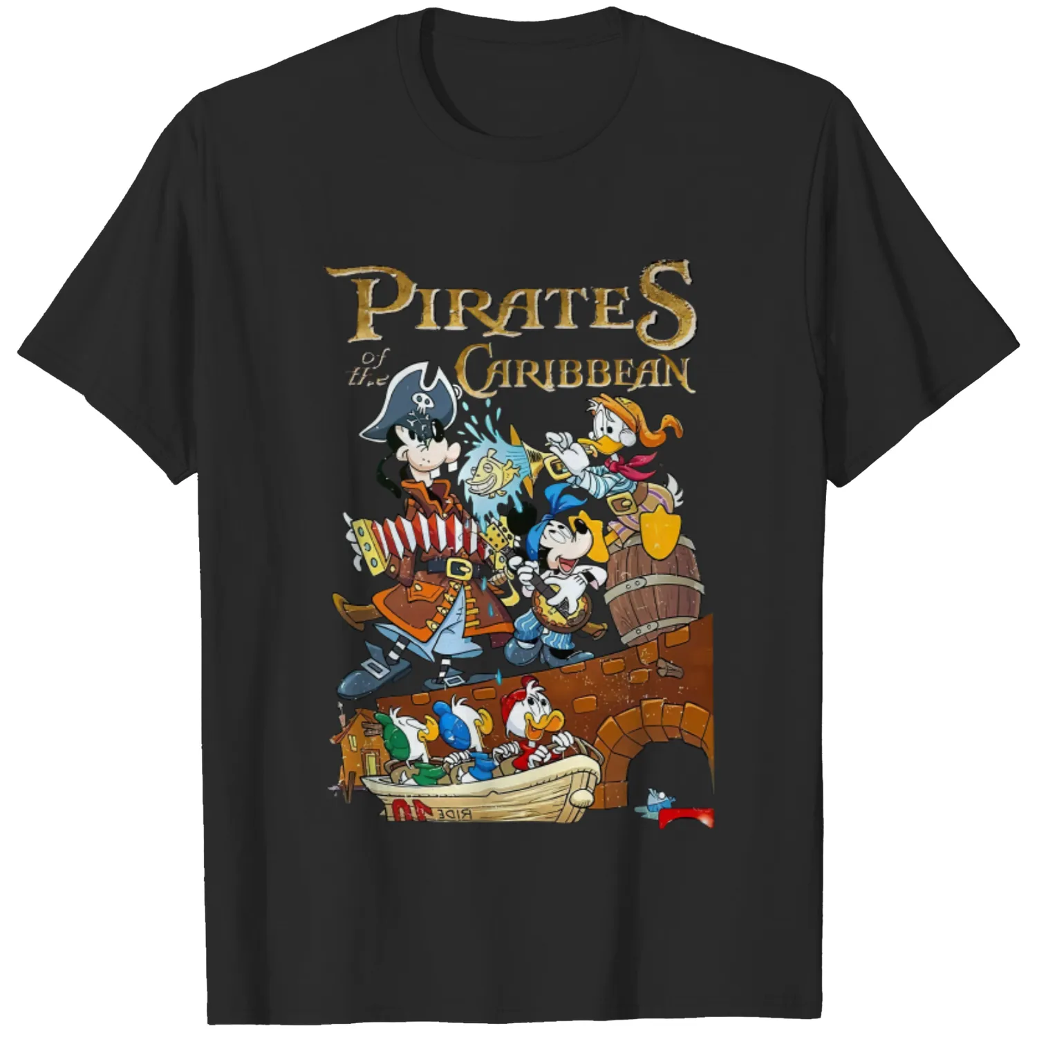 Vintage Disney Pirates Of The Caribbean Shirt, Disney Pirates Shirt