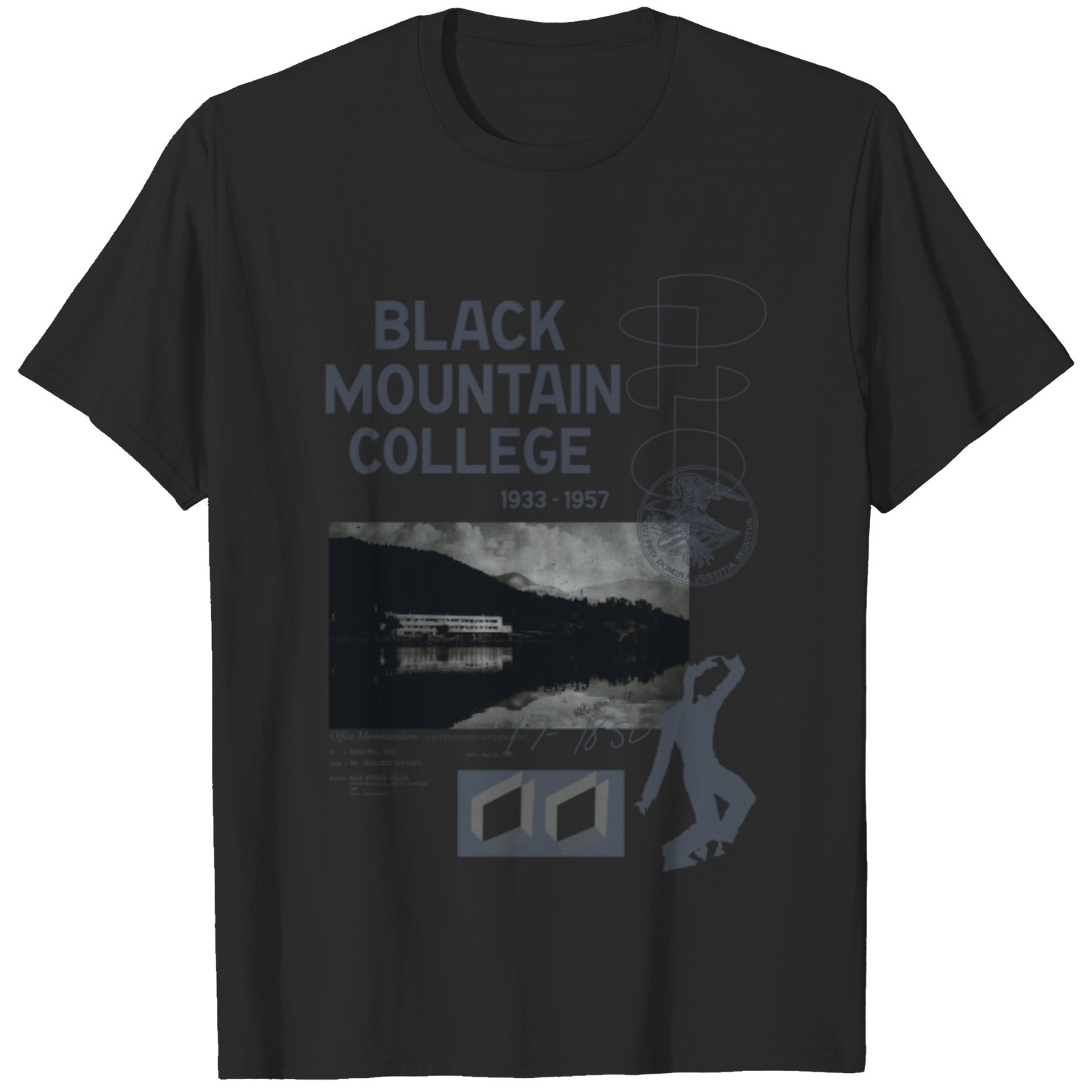 SHIRT BLACK - MOUNTAIN COLLEGE T - GmarShops