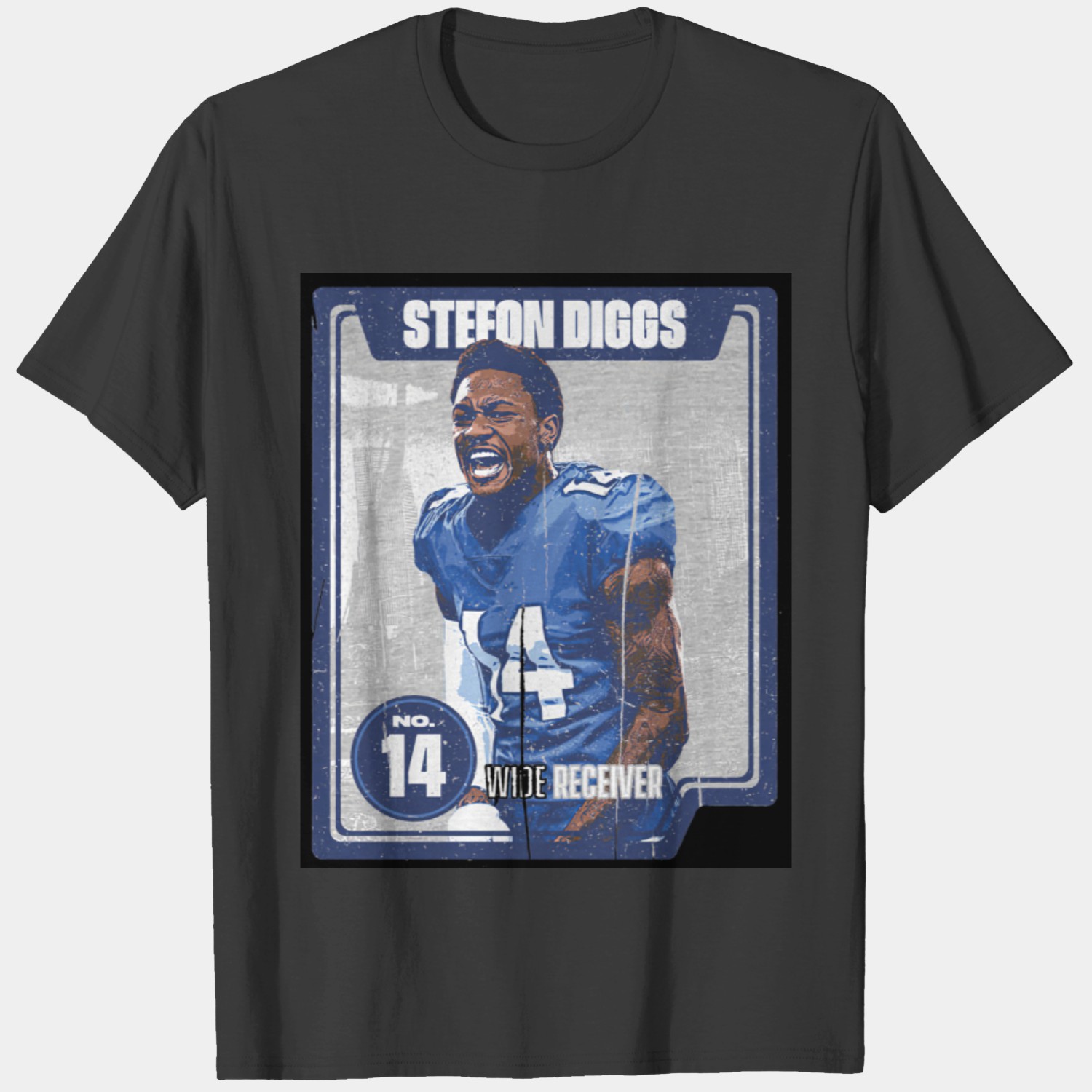 Stefon Diggs Buffalo Bills Player Icon Royal Blue T-Shirt