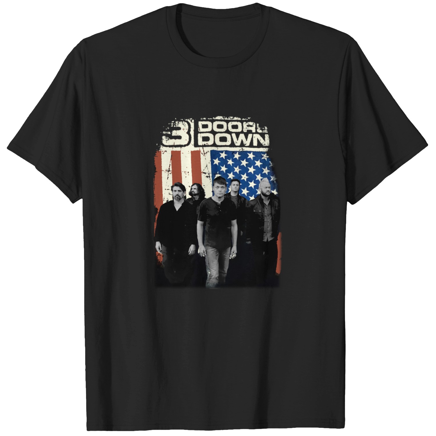 3 Doors Down Band Tour T Shirt Cotton Unisex T-shirt