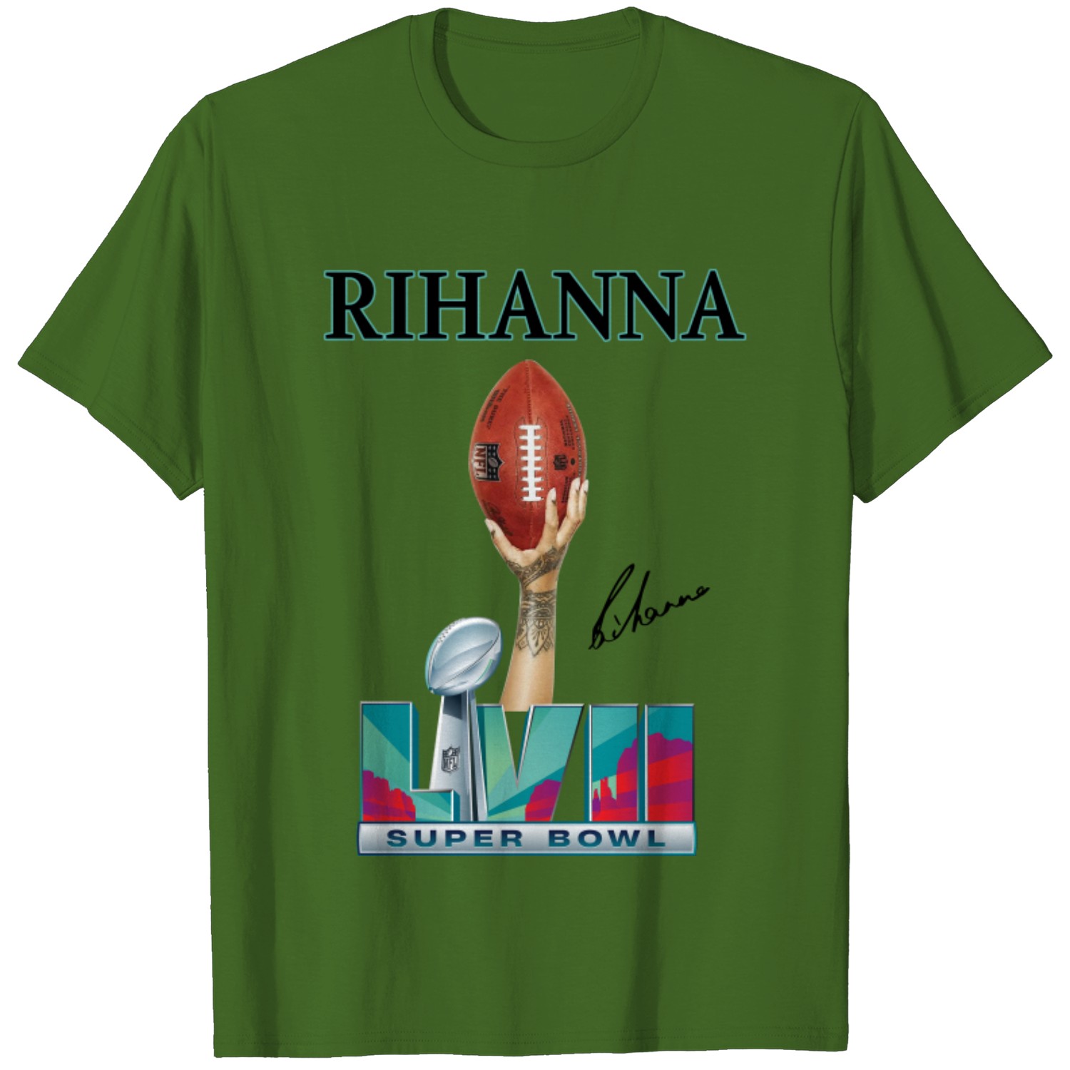 Rihanna Super Bowl 2023 Halftime Show face shirt