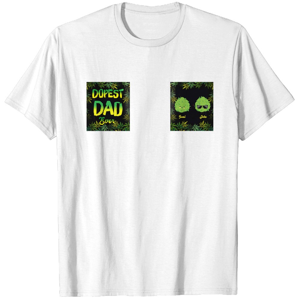 Discover Dopest Dad Ever - Personalized Weed Mug T-Shirts