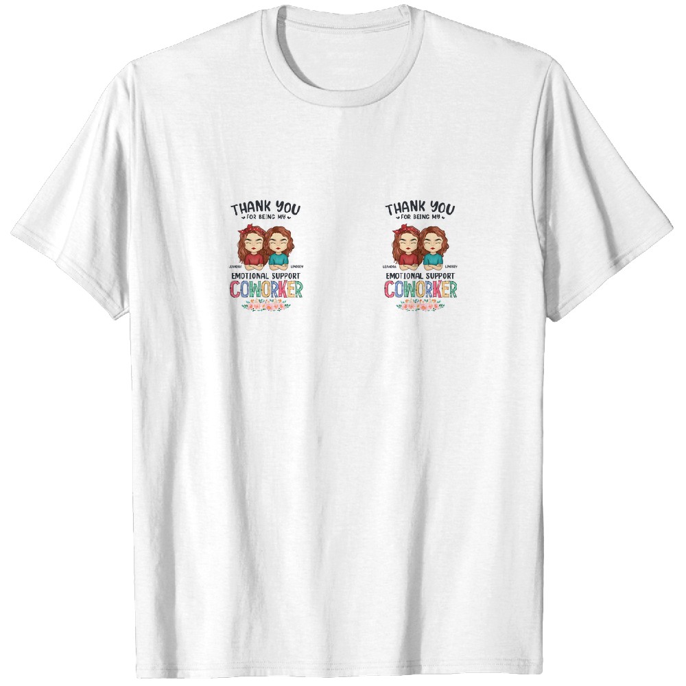 Discover You're The Best Emotional Support Coworker - Personalized Glass Cup, Iced Coffee Cup T-Shirts