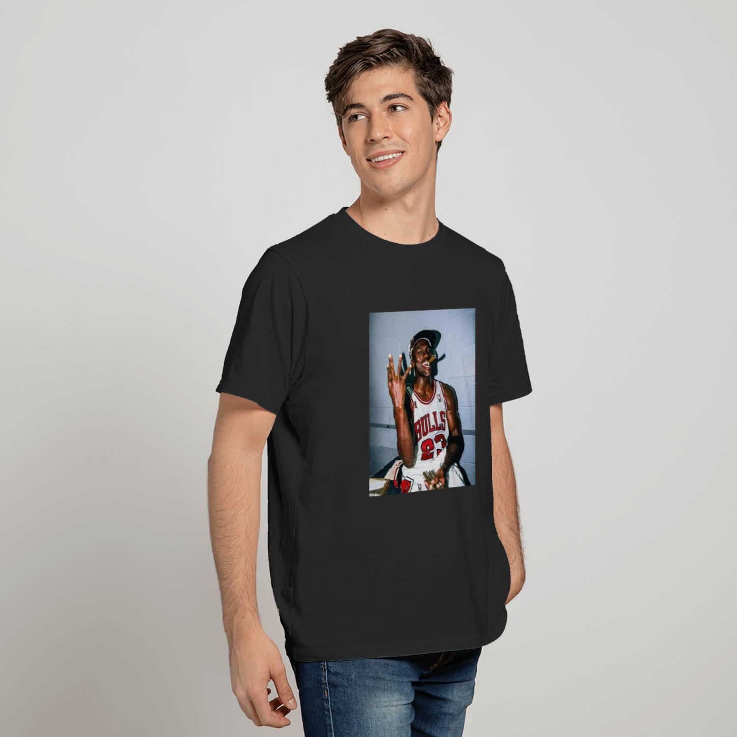 Michael Jordan Cigar Vintage T Shirt -  - Cheap Graphic Tees