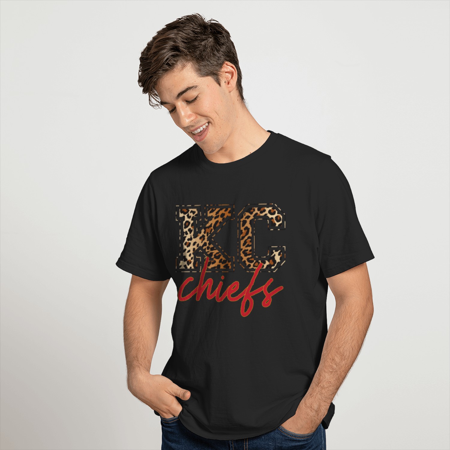 KC Chiefs Leopard T-shirt