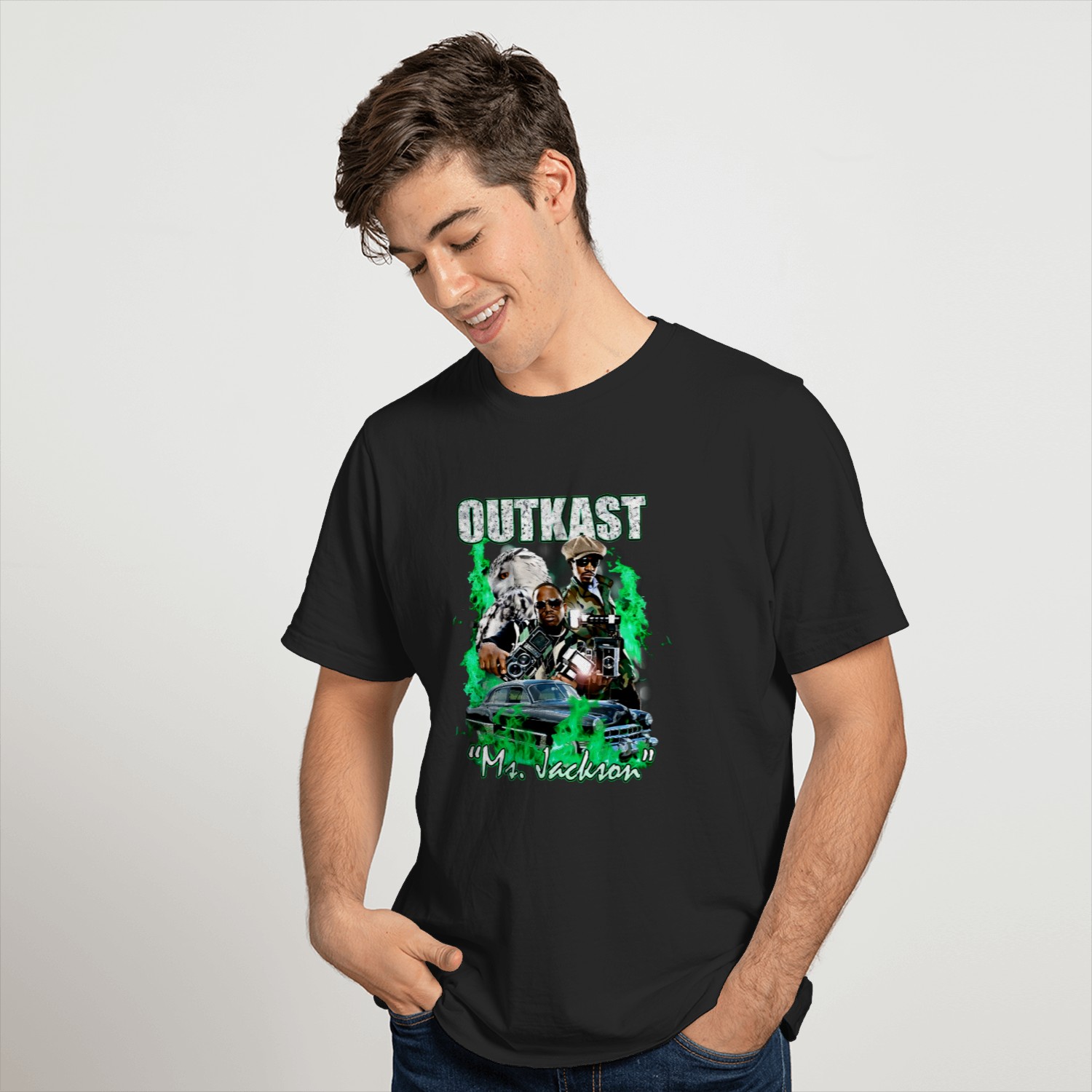 Outkast Graphic Bleach Wash Tee