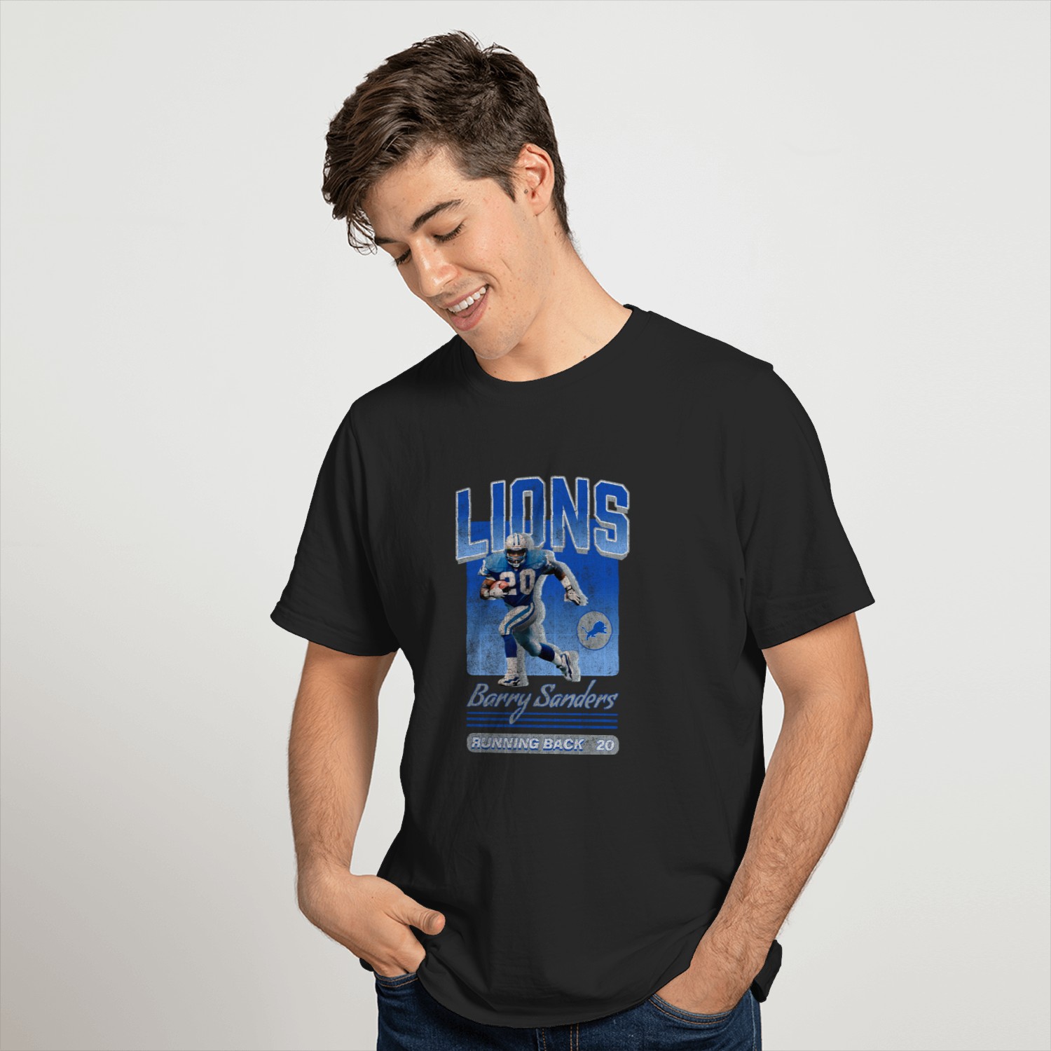 Barry Sanders 01 - Detroit Lions - T-Shirt