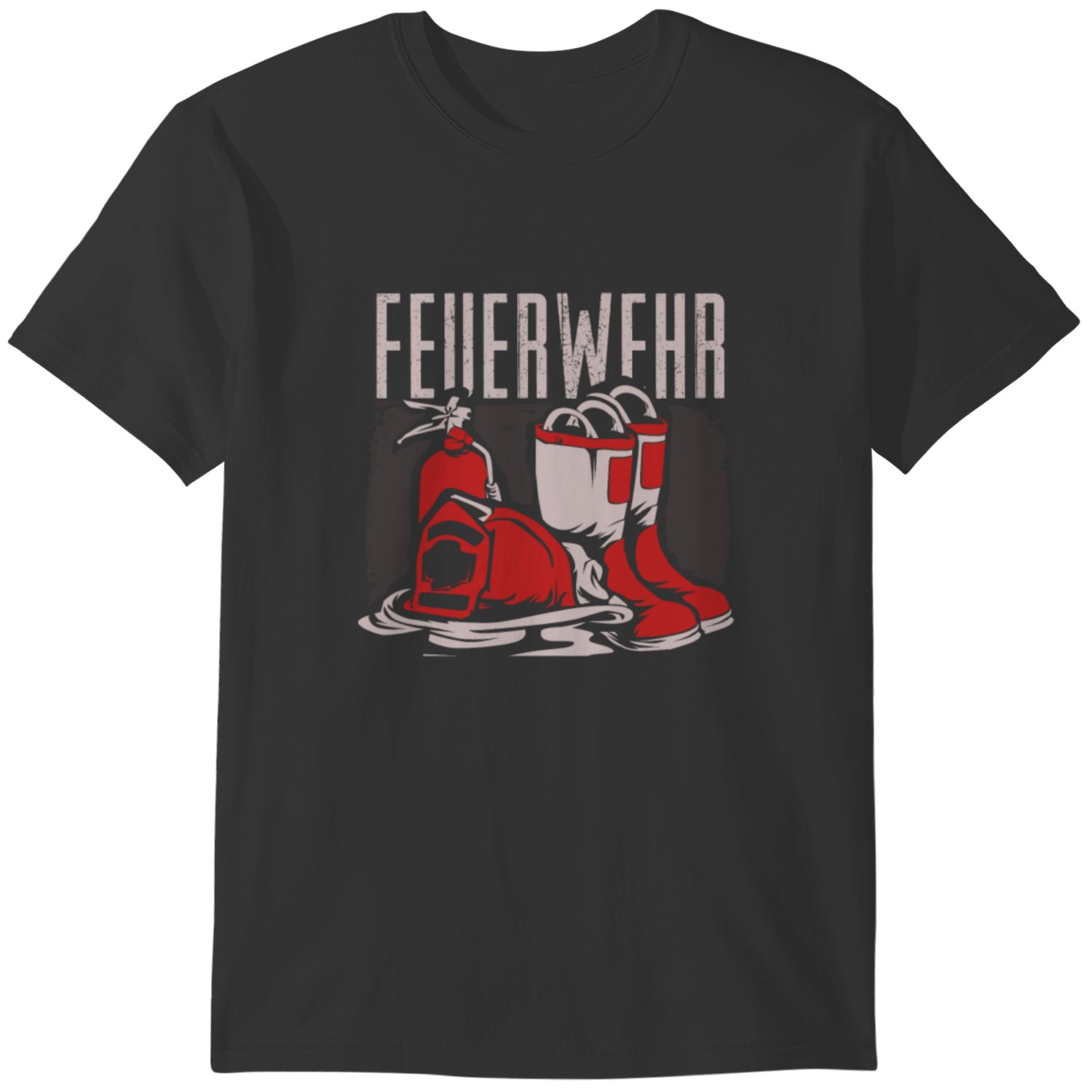 T-shirt Volontaire Pompier Secours Incendie - 100% Coton - Taille S à 5XL - Plusieurs Couleurs