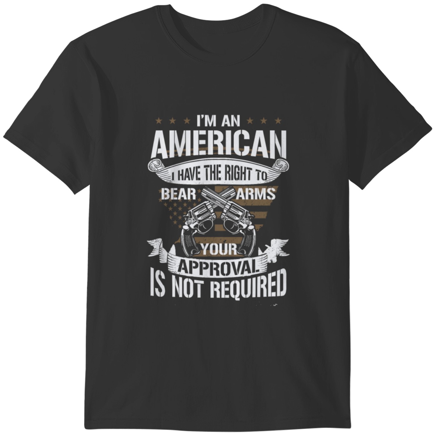 T-shirt Manches Longues 2ème Amendement Droit De Porter Les Armes - Marque Gildan - Gris