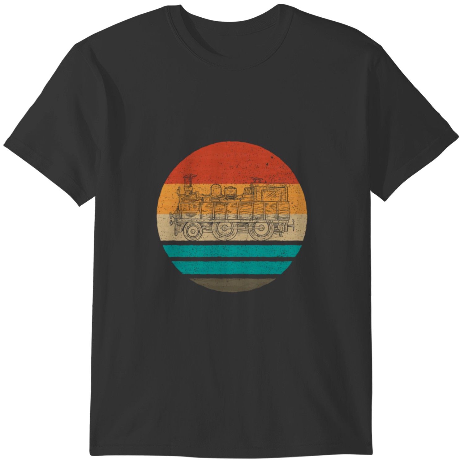 T-shirt Léger Coupe Classique T-shirt Locomotive à Vapeur, Chemise Train, Brevet De Machine à T