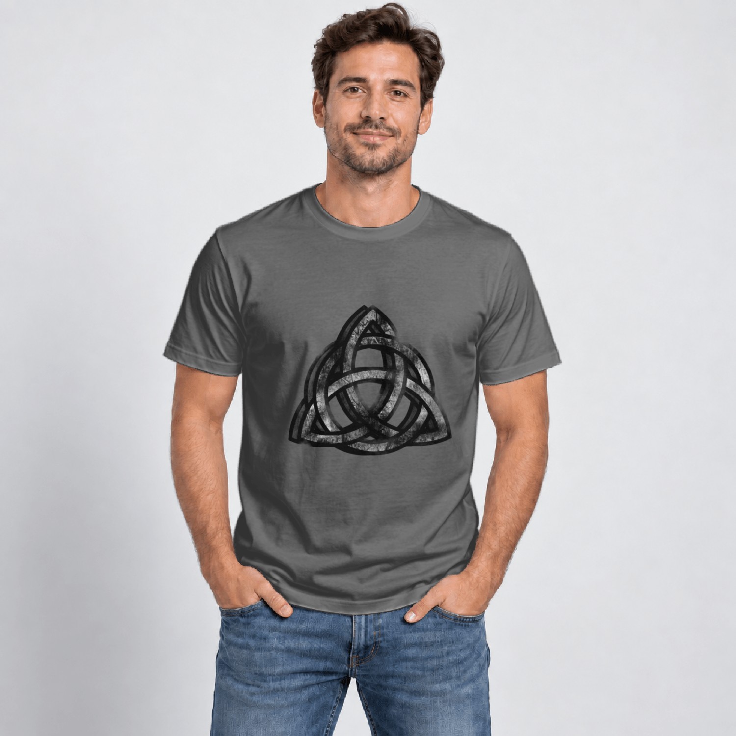 T-shirt Noir XXL Motif Marteau De Thor Celtique - Manches Courtes - Neuf Sans étiquettes - Style Viking Et Mythologique