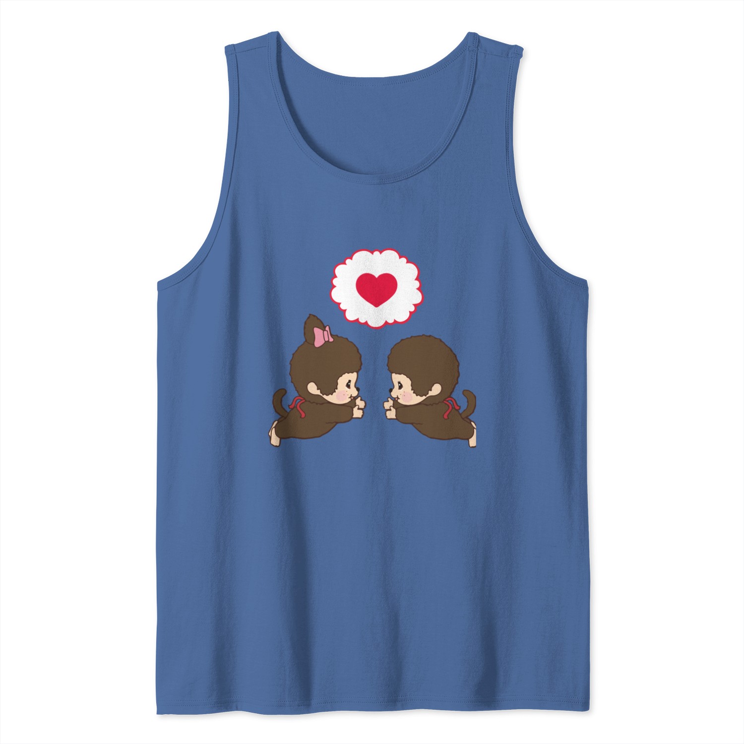 Monchhichi With Heart Tank Tops