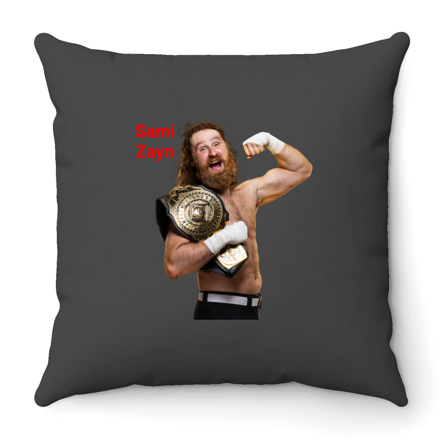 Sami Zayn Throw Pillows