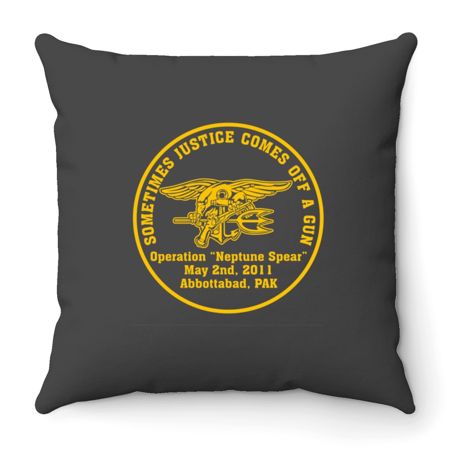 Navy Seals - Operation Neptune Spear Throw Pillows