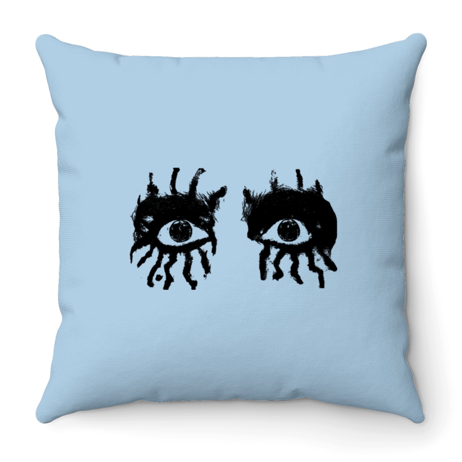 Alice Cooper Eyes Throw Pillows