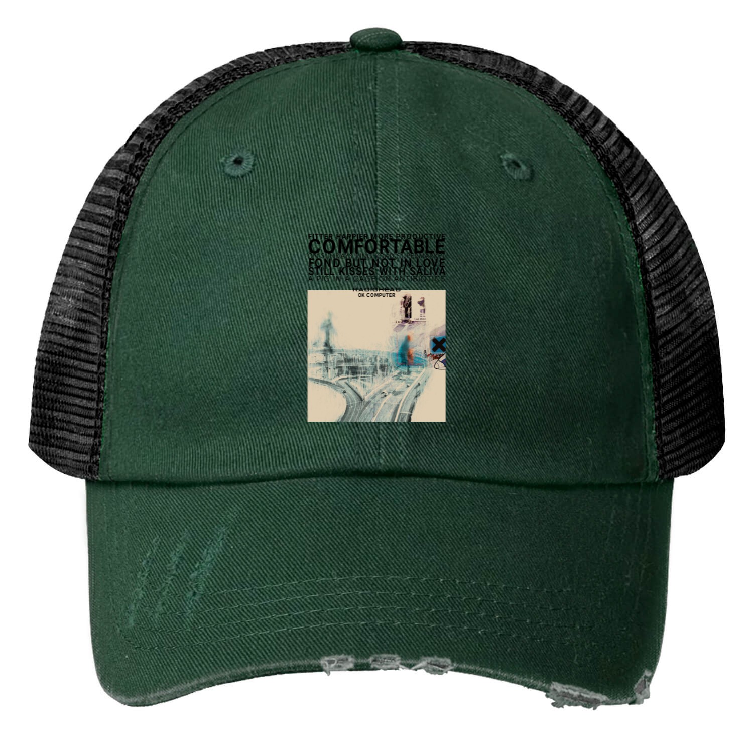 Vintage Radiohead Trucker Hats Vintage Radiohead The Bends Trucker Hats