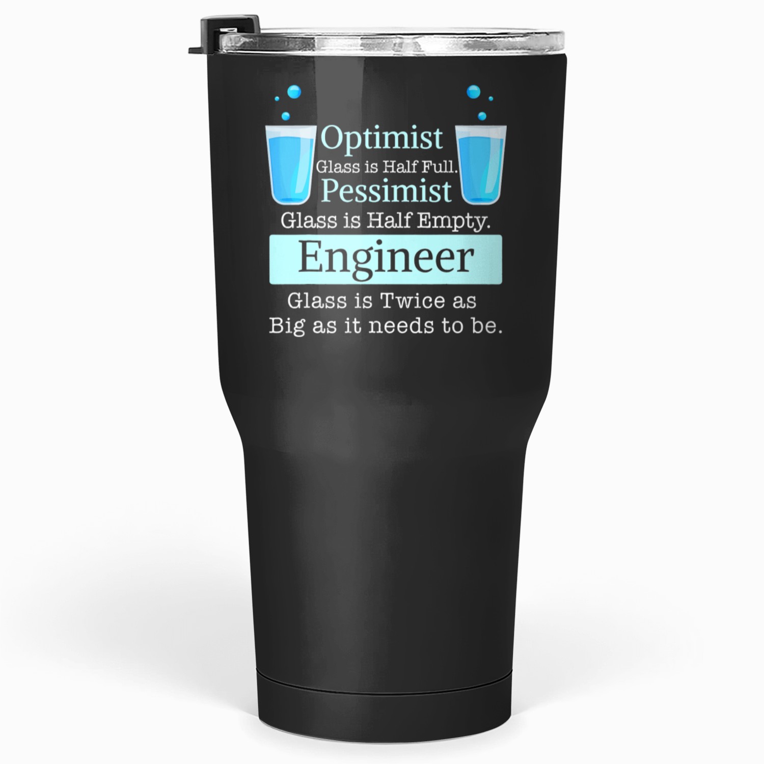 Funny Engineer Coffee Mug - "Optimist, Pessimist, Engineer" Quote Novelty Mug, 11 Oz Ceramic, White - View #9