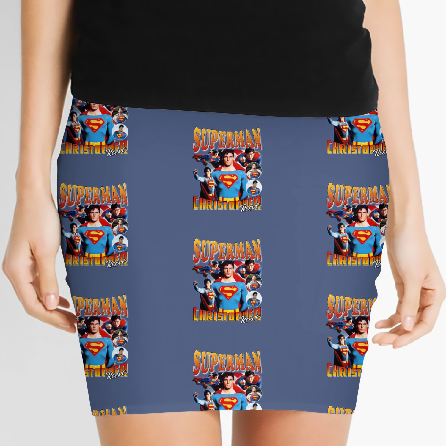 Superman | Christopher Reeve Superman Women's Mini Skirts Women's Mini Skirts Women's Mini Skirts