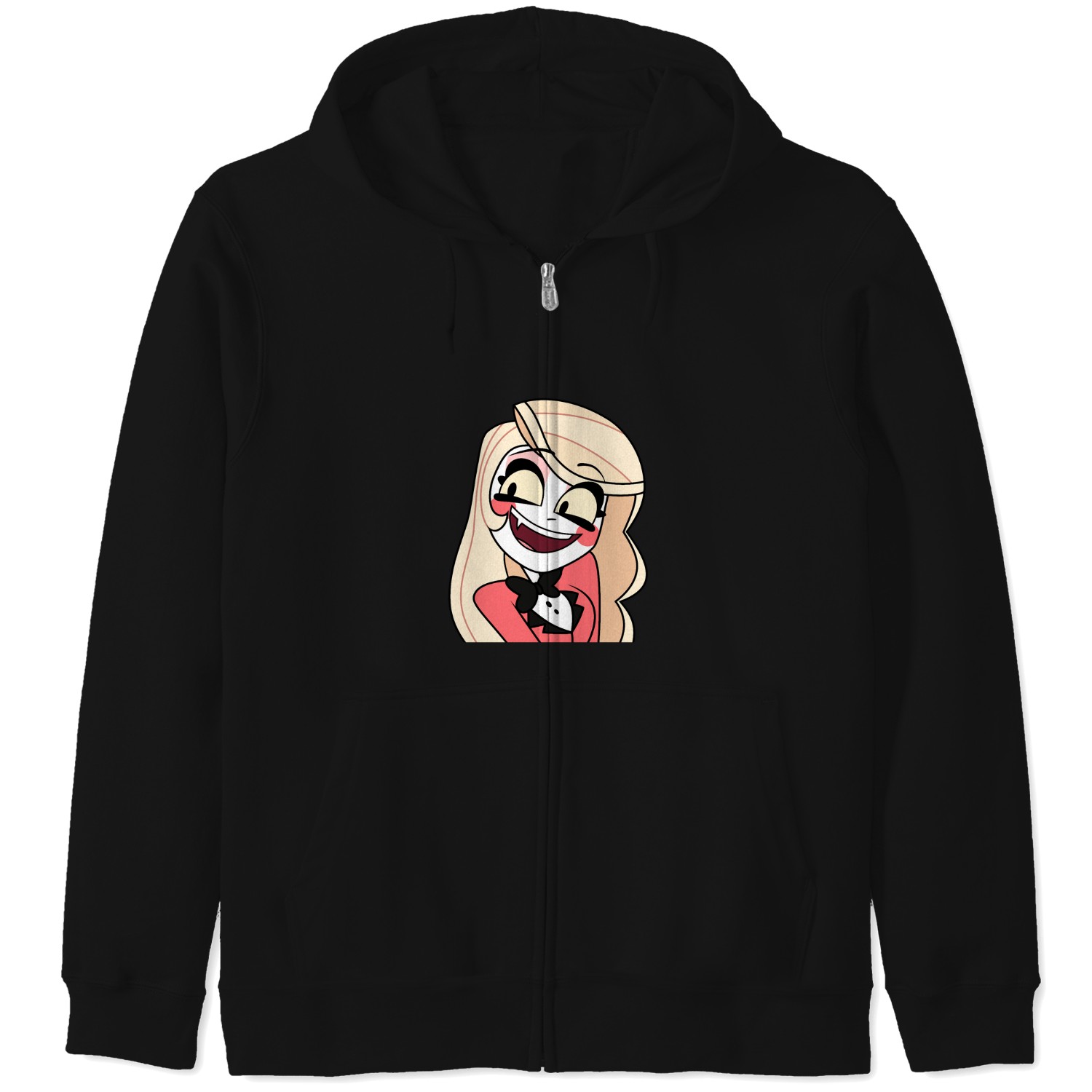 Hazbin Hotel Merch Charlie Zip Hoodies