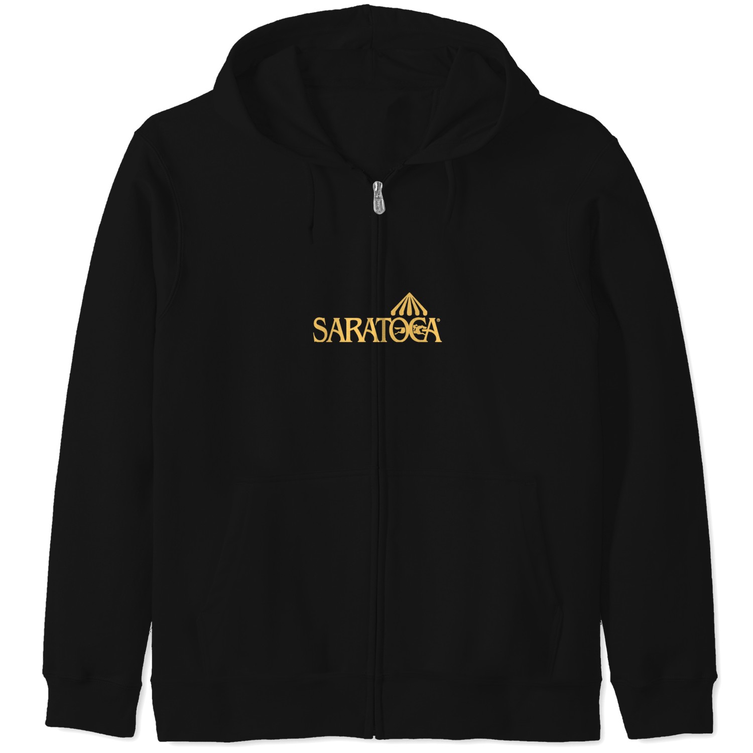 Saratoga Springs Race Track Yellow Zip Hoodies