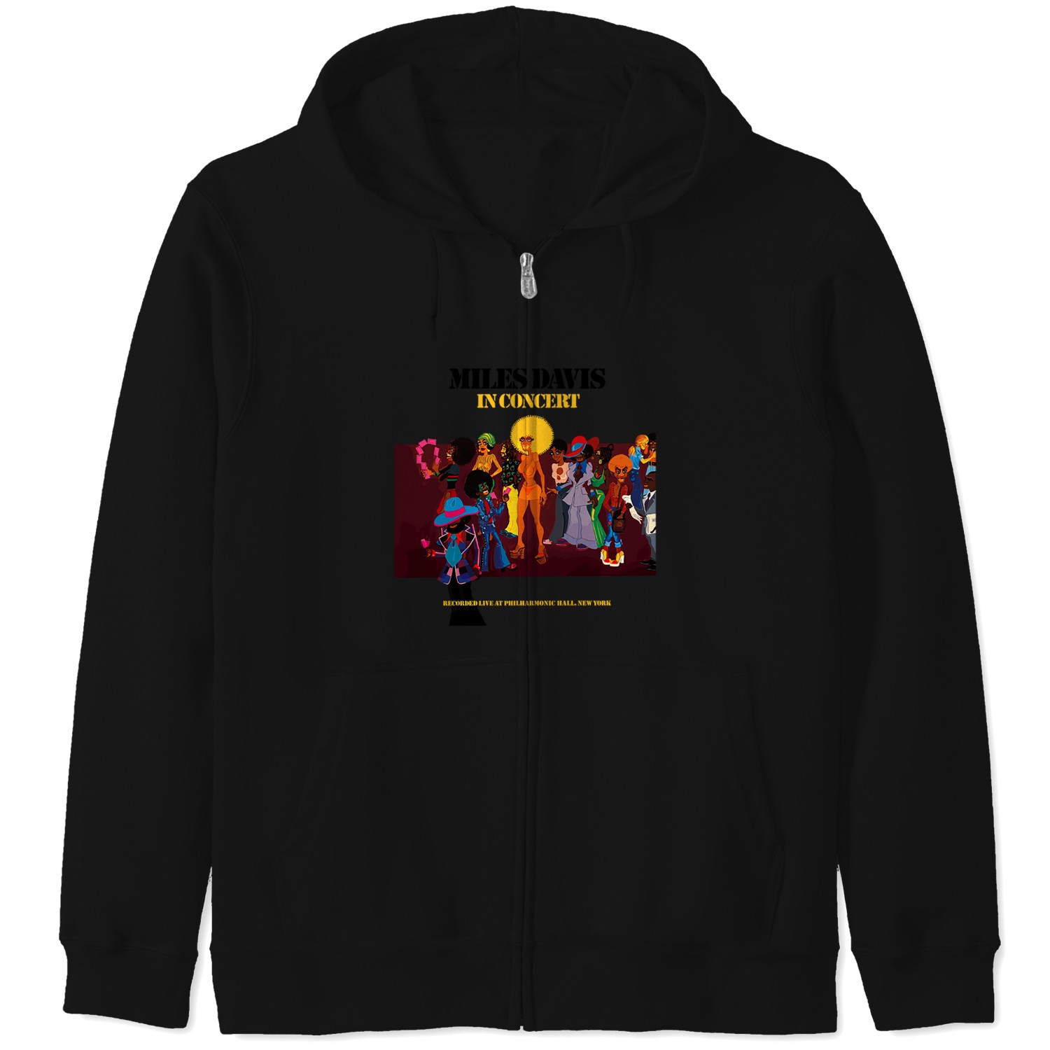 Miles Davis 008 Zip Hoodies